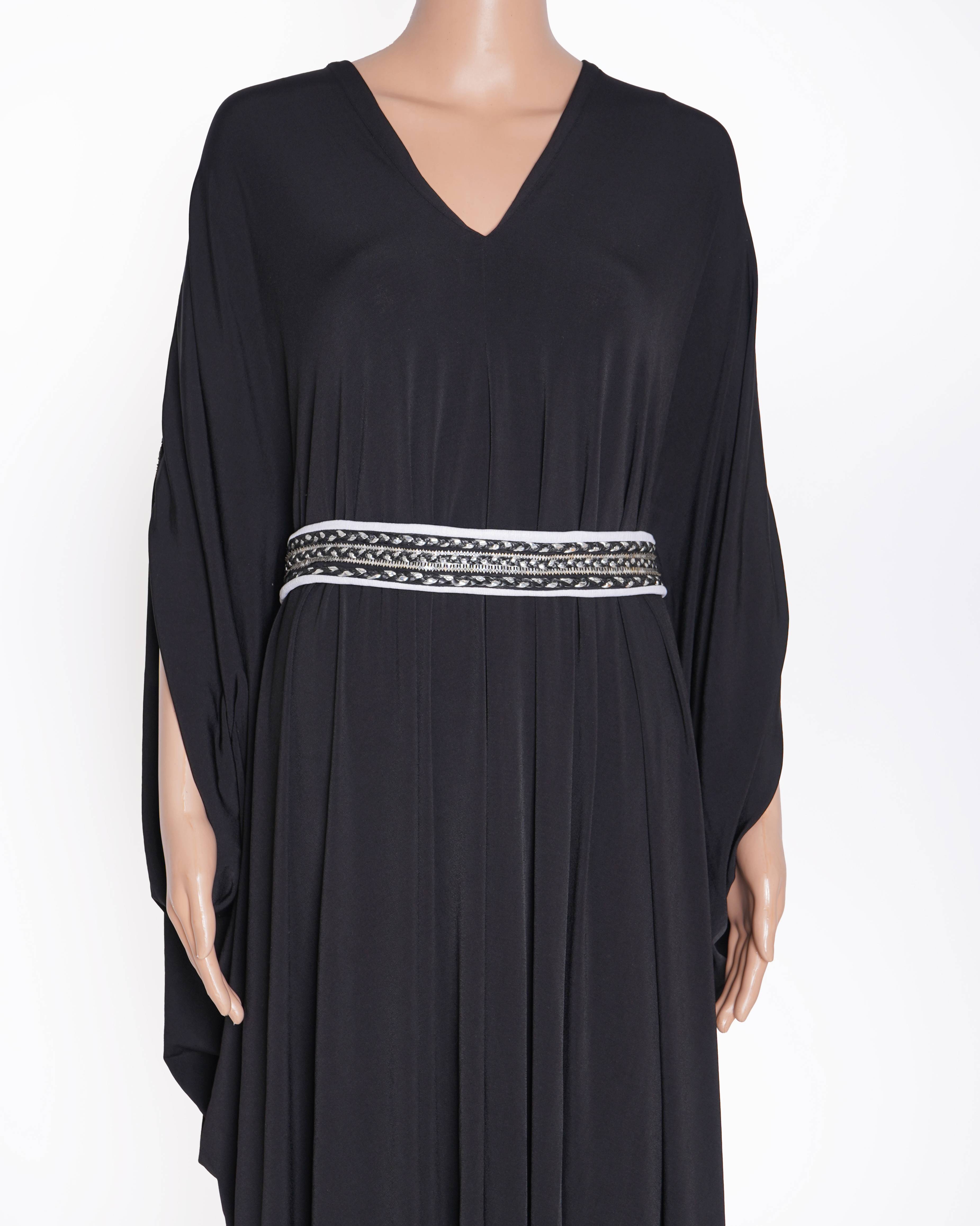 New Shantanu and Nikhil Kaftan-Style Dress In Balck