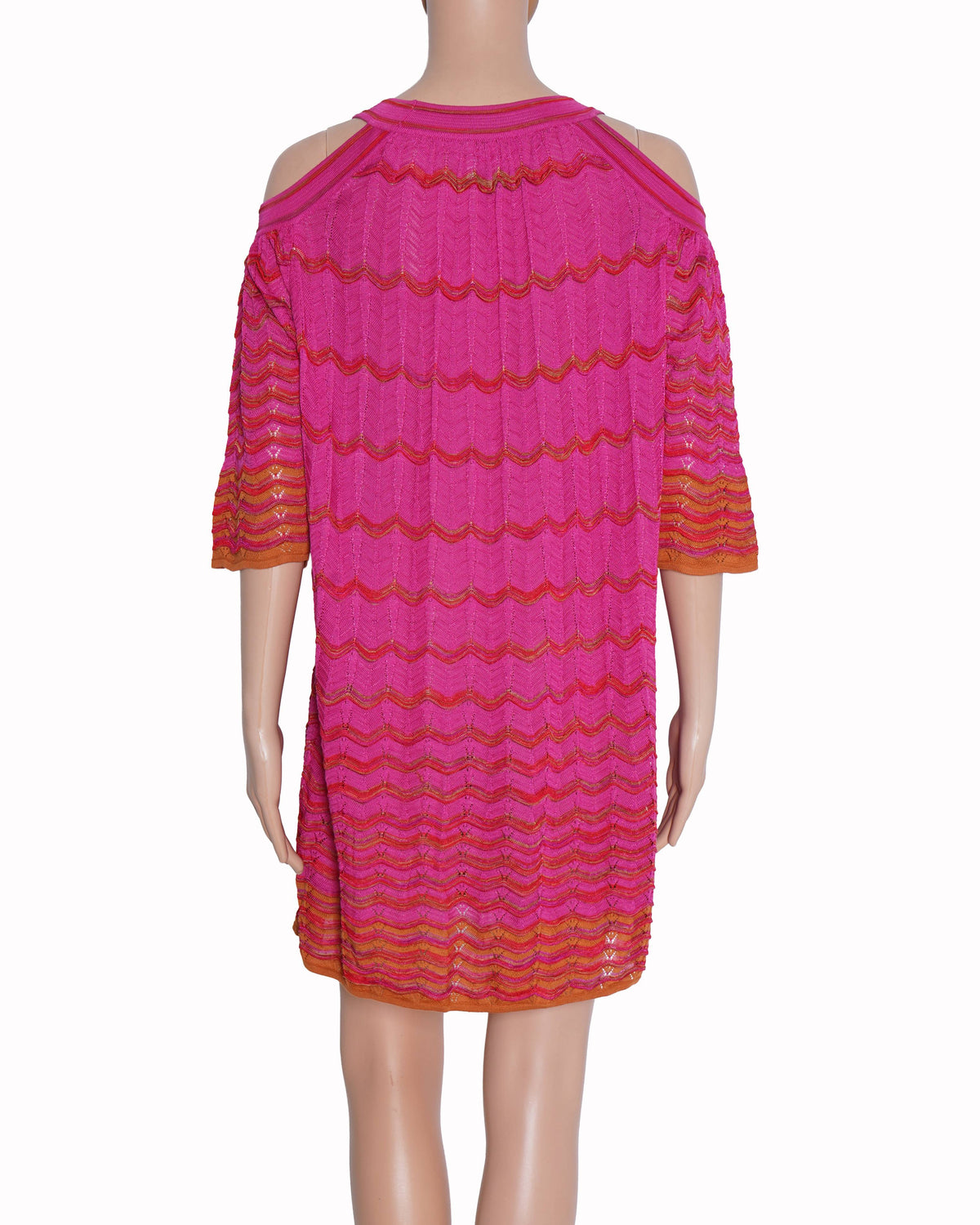 Missoni pink & orange halter neck dress