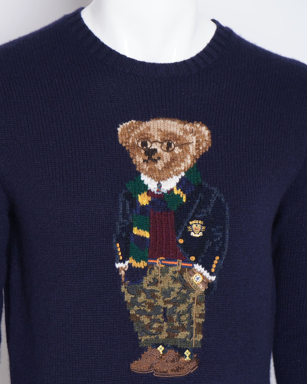 New Polo Ralph Lauren Bear Cotton Jumper