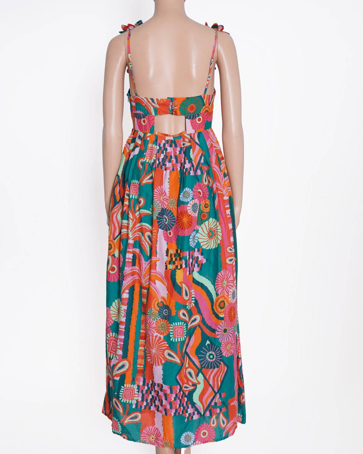 New Farm Rio x Anthropologie Peached Printed Dress