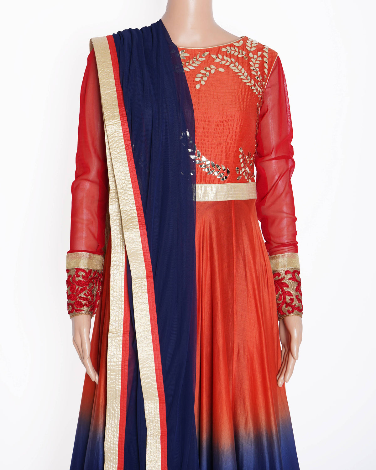 Sahil Kochhar Ombre Set Of 3 Anarkali Set