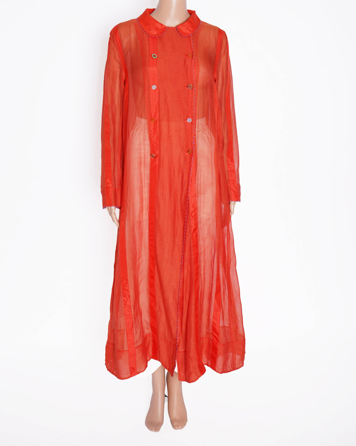 Pero sheer red kurta