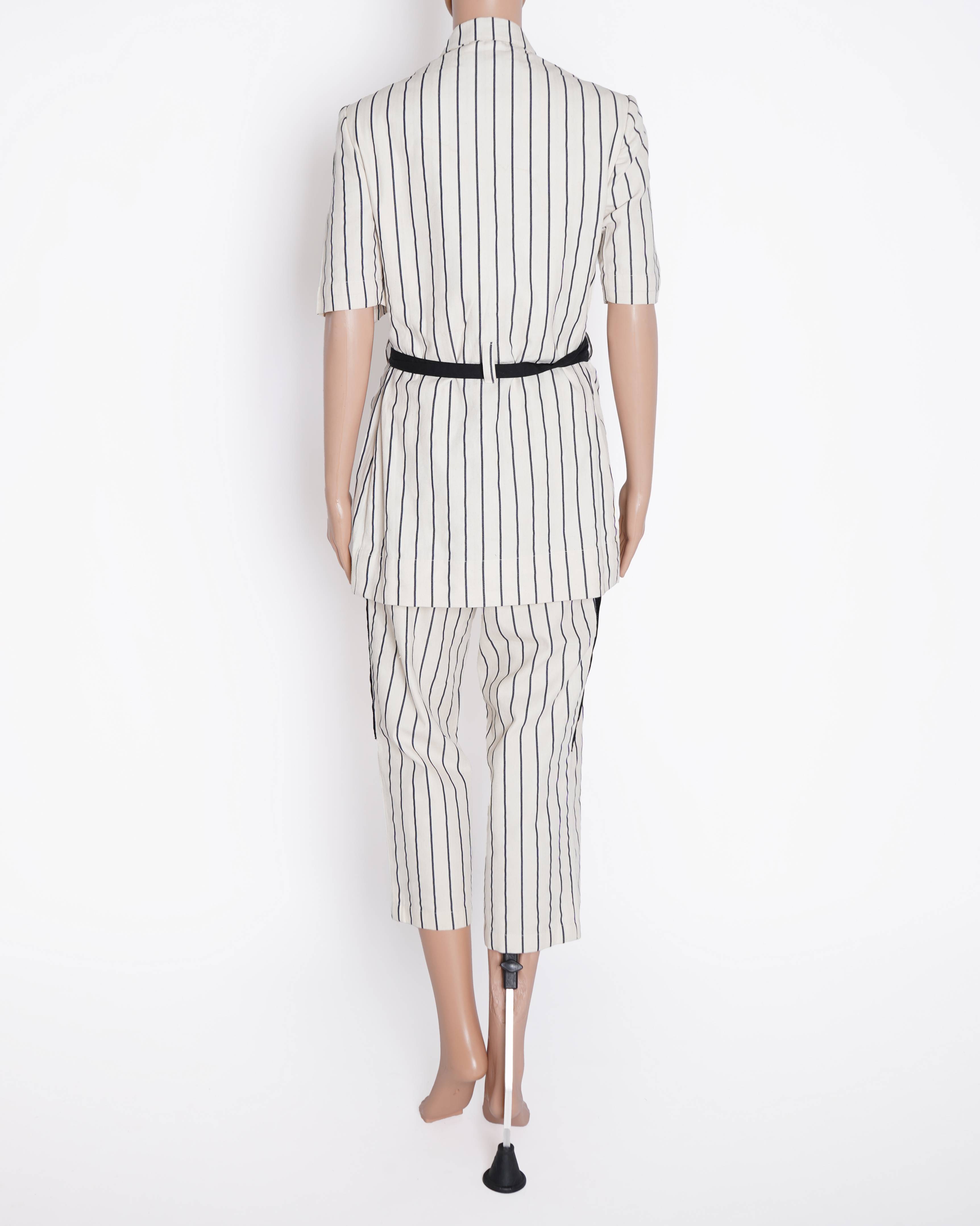 I An Trouble By KC Women's Co-Ord Set In Black & White Stripes