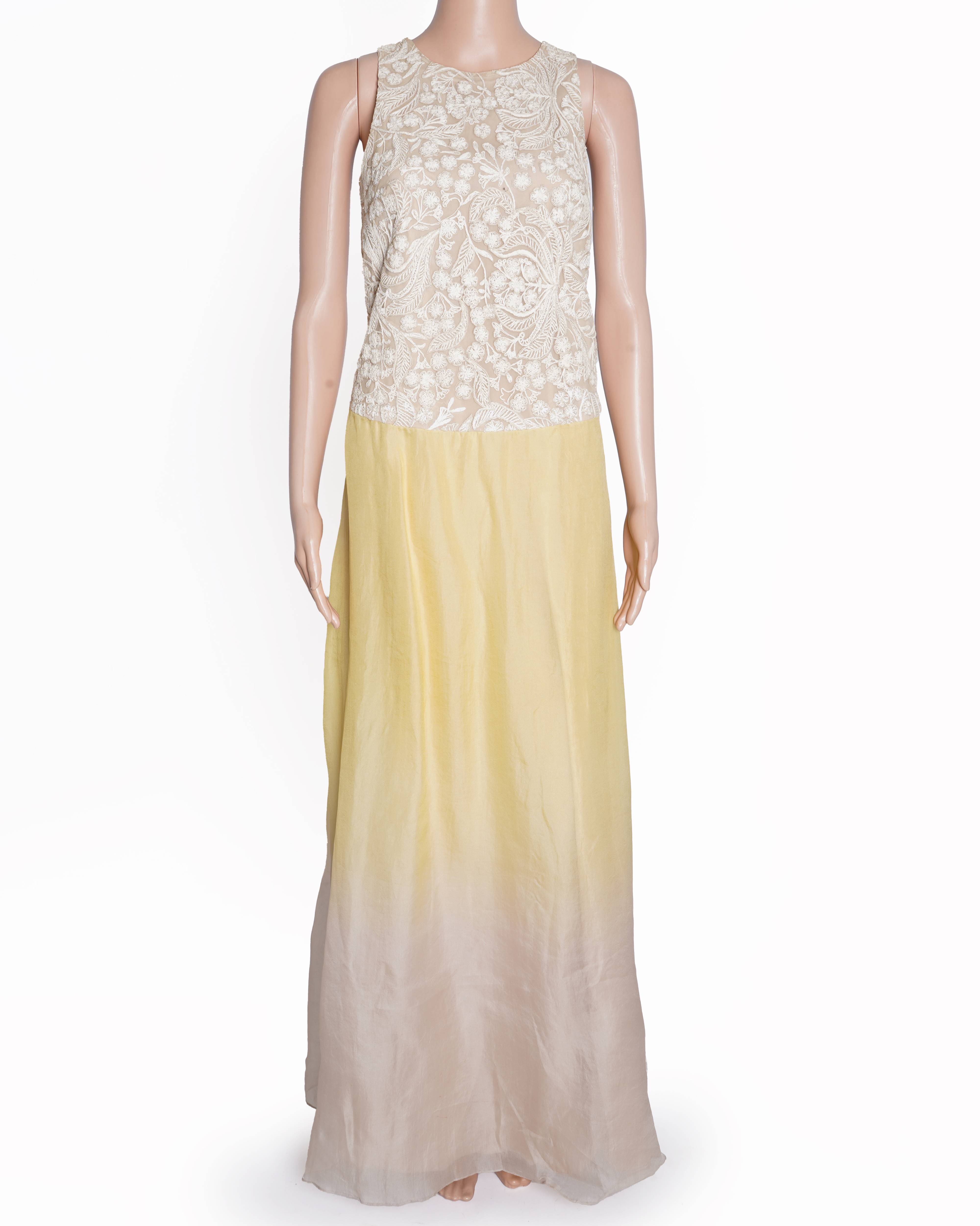 New Jade Yellow embroided dress