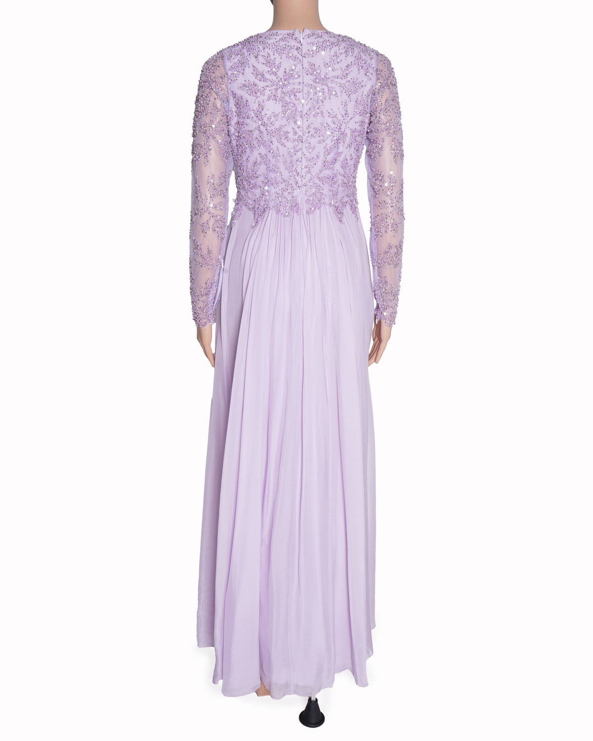 Sharnita Nandwana lilac embroidered gown