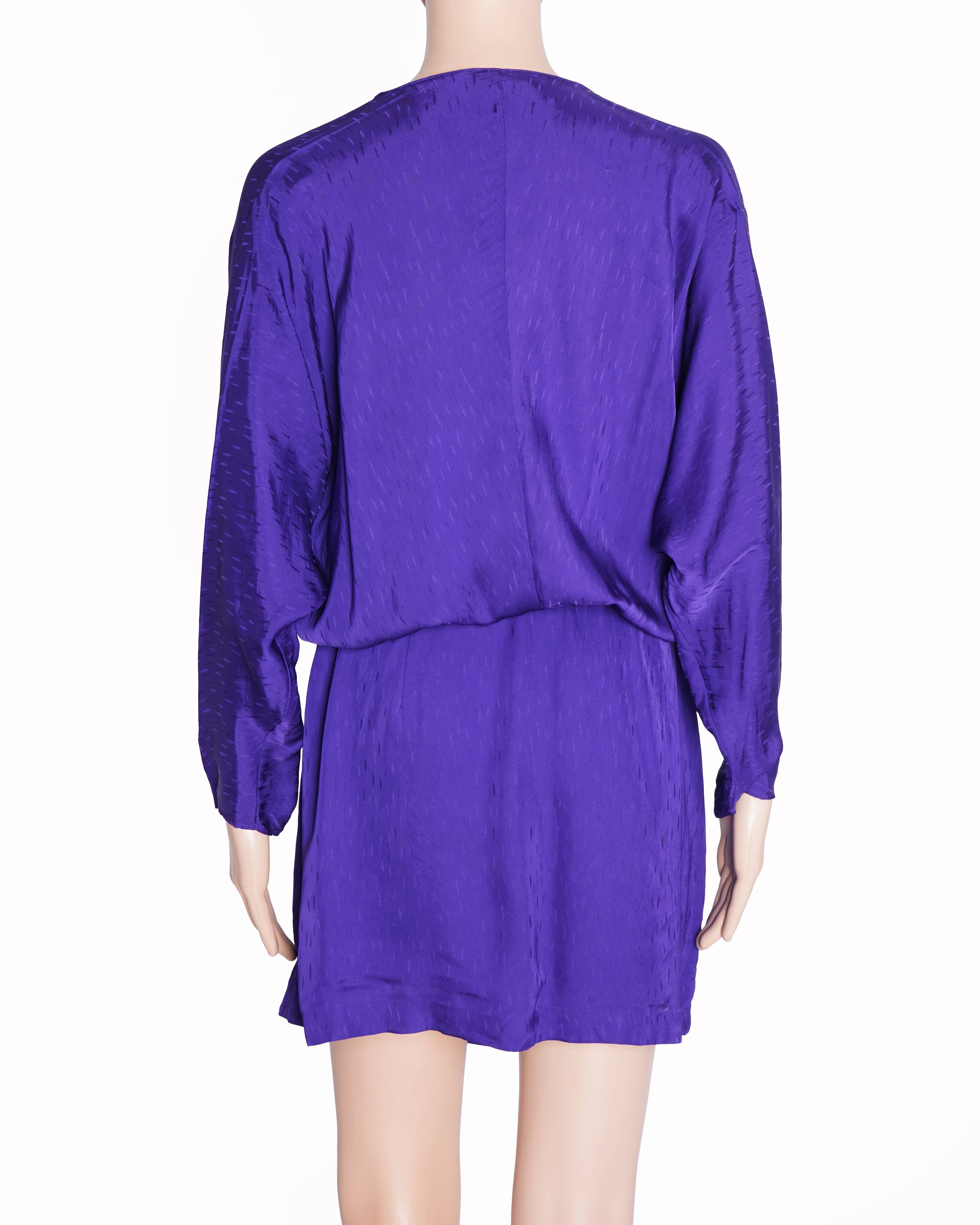 Massimo dutti purple wrap dress