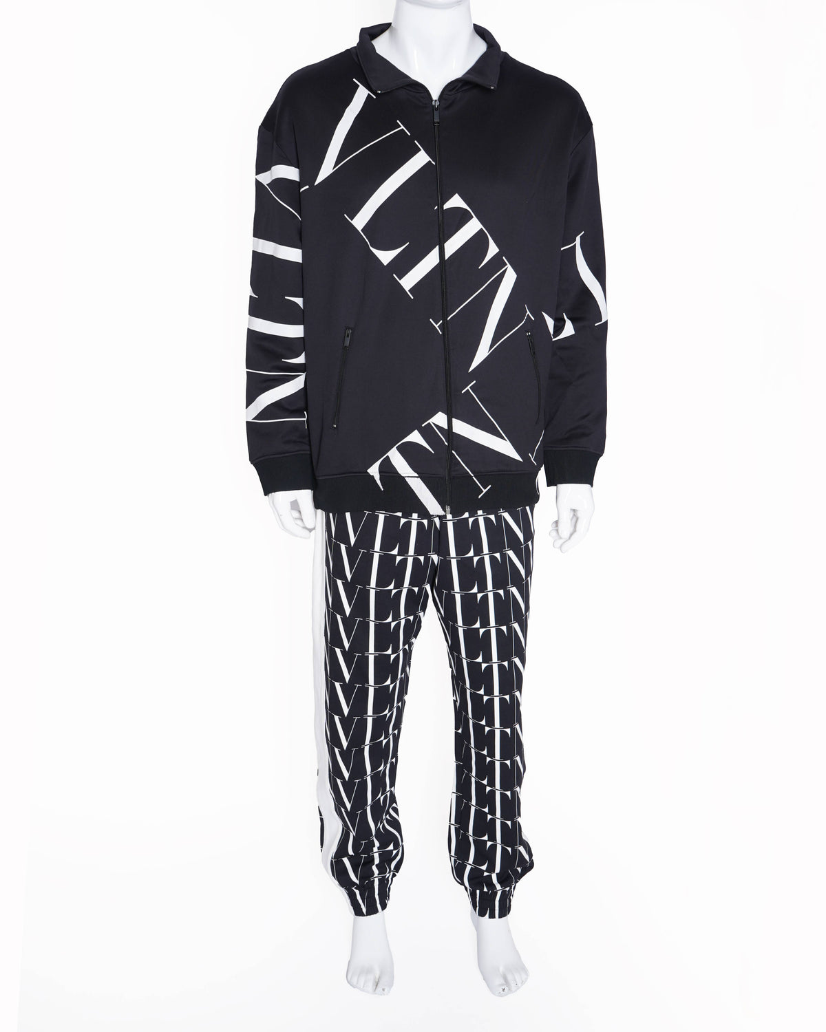 Valentino 
Monogram Jacket & Bottom Set In Black (Unisex)