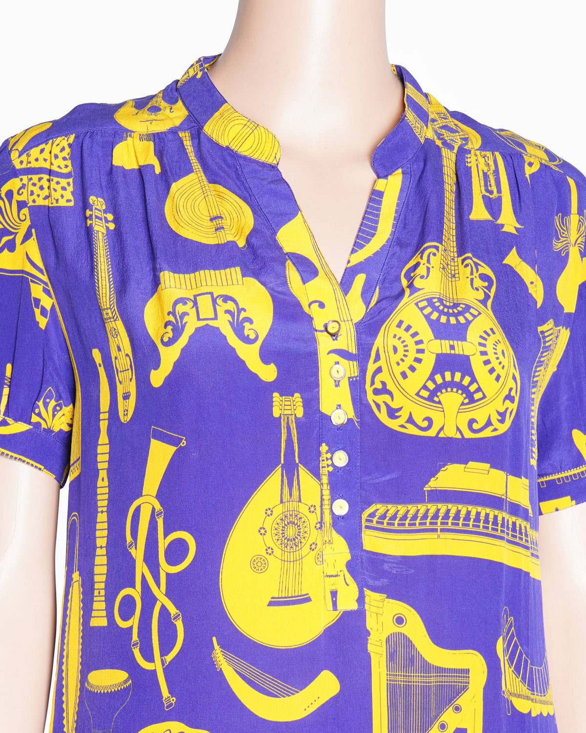 Pankaj & Nidhi Printed Button Down Women’s Top