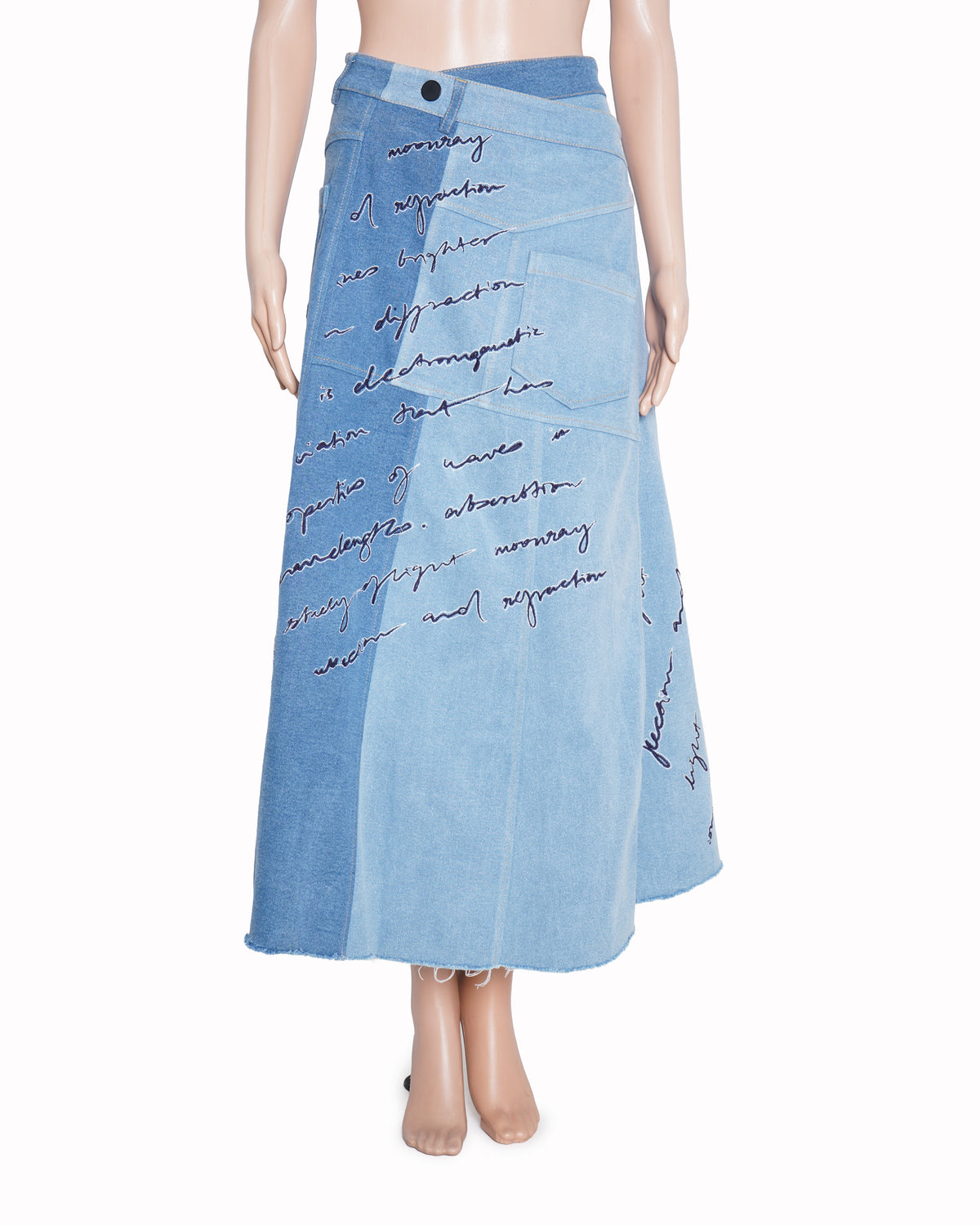 Moonray denim printed skirt