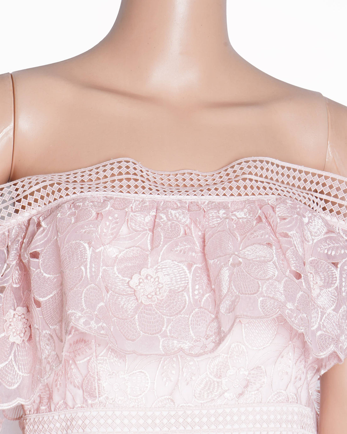 Self portrait 
Blush 3D Flower Off the Shoulder Mini Dress