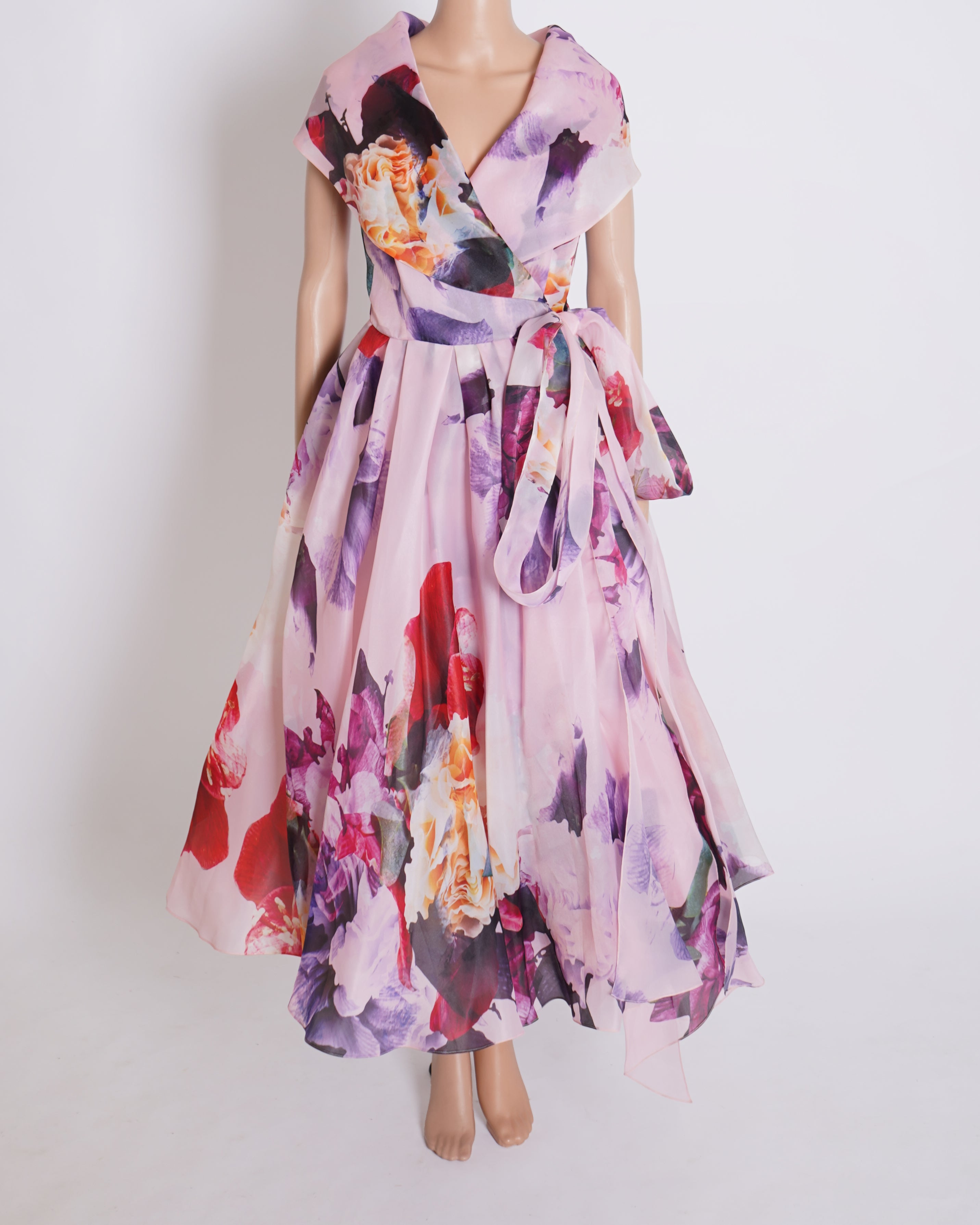 New Gauri & Nainika Floral Dress In Pink