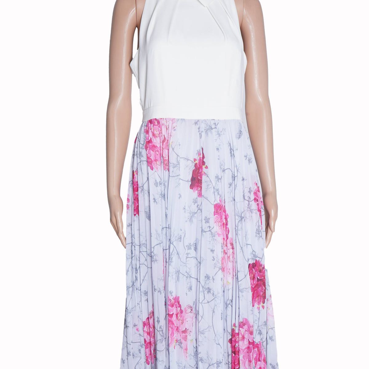 spring dresses asymmetrical Ted Baker Women's Silk Floral A-Line Dress | 3 UK12