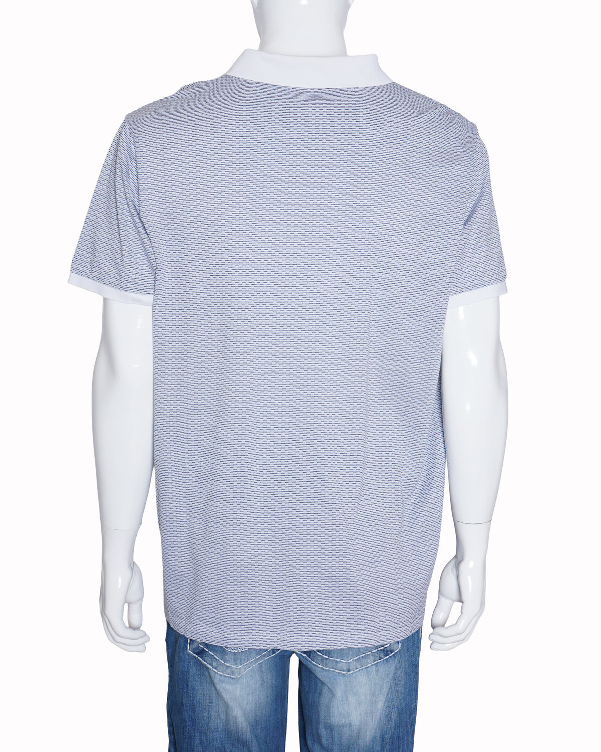 Boss By Hugo Boss Men's Light Grey Textured Polo