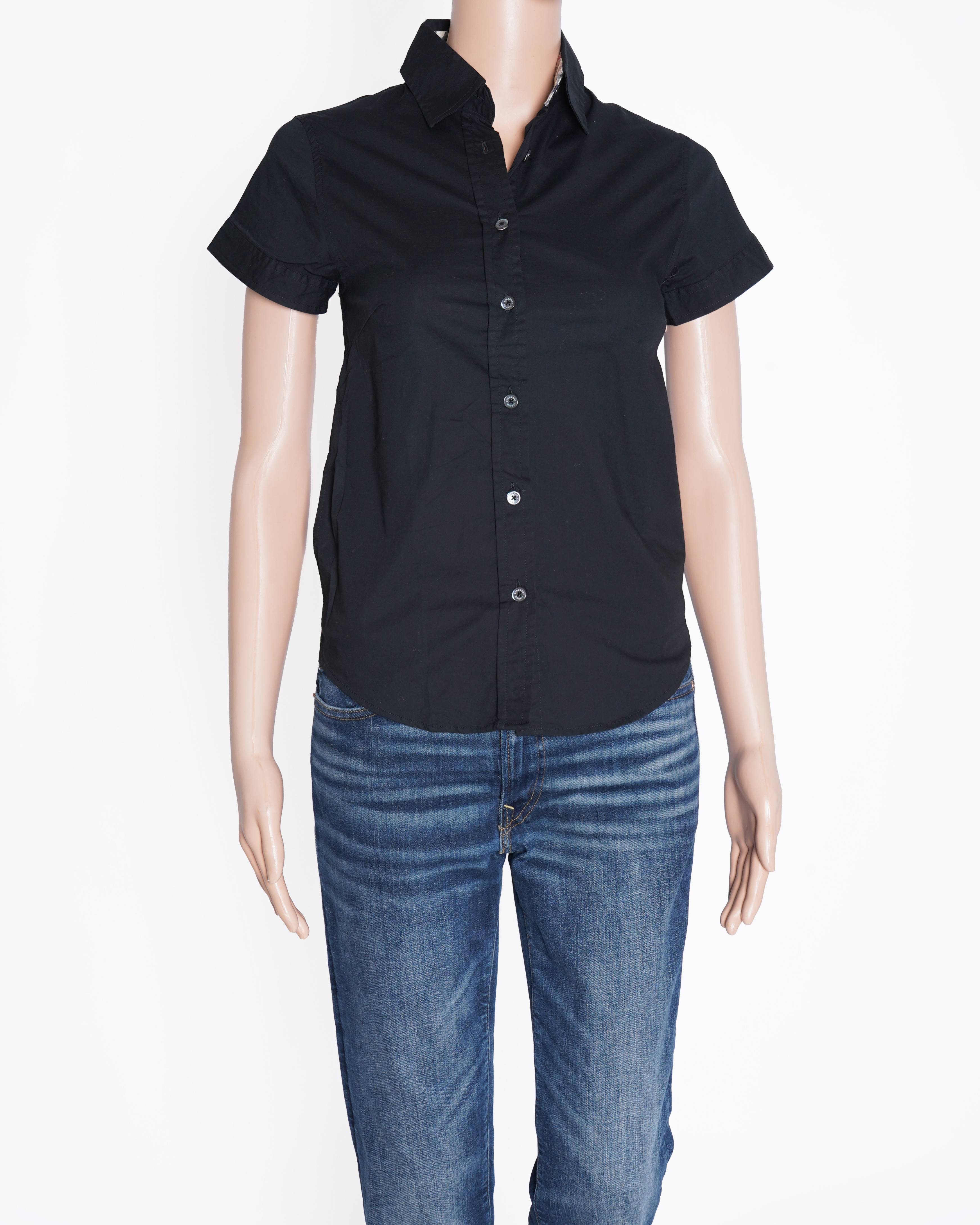 Burberry Black Half Sleeves shirt