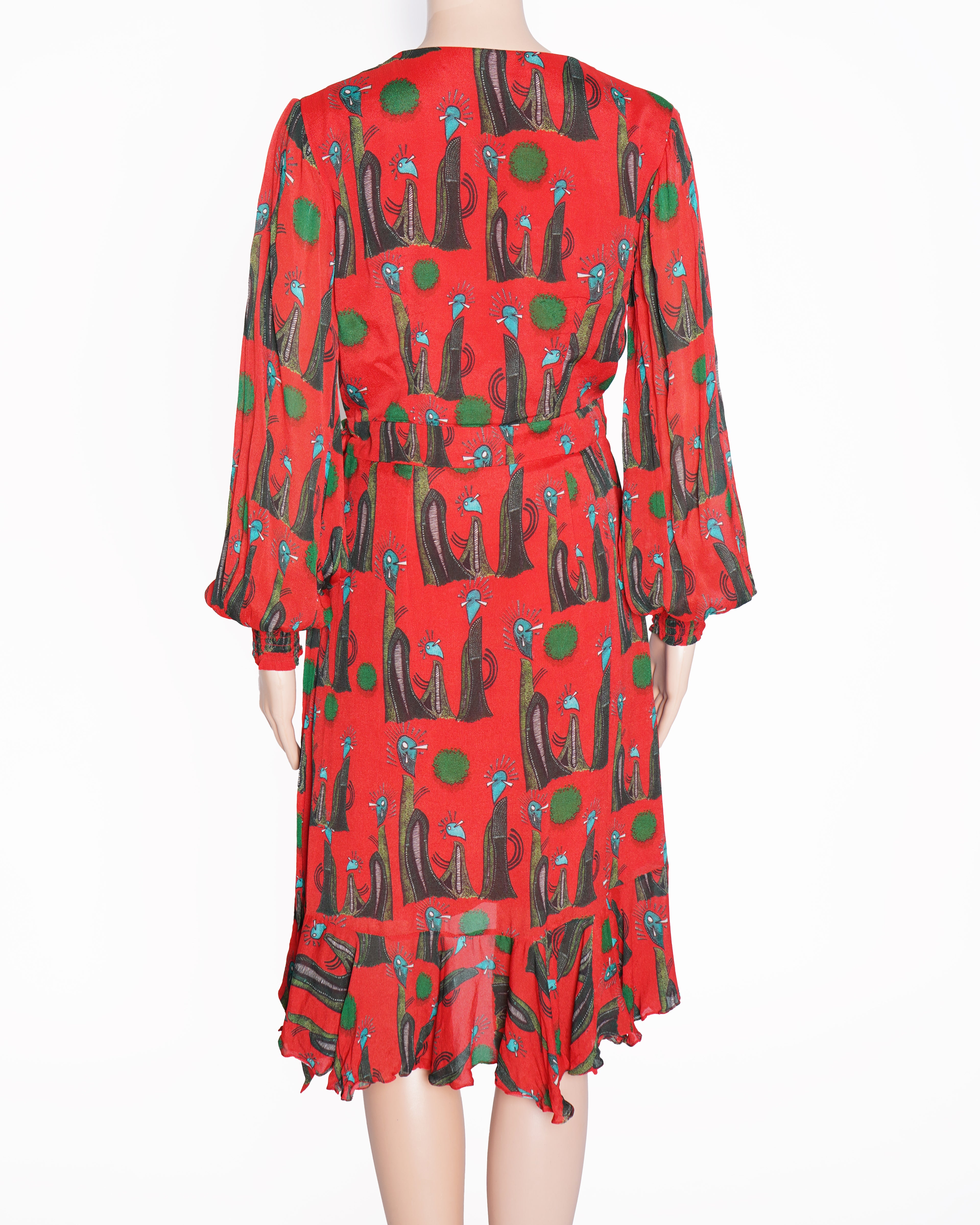 MASABA - PINS AND NEEDLES MINI WRAP DRESS