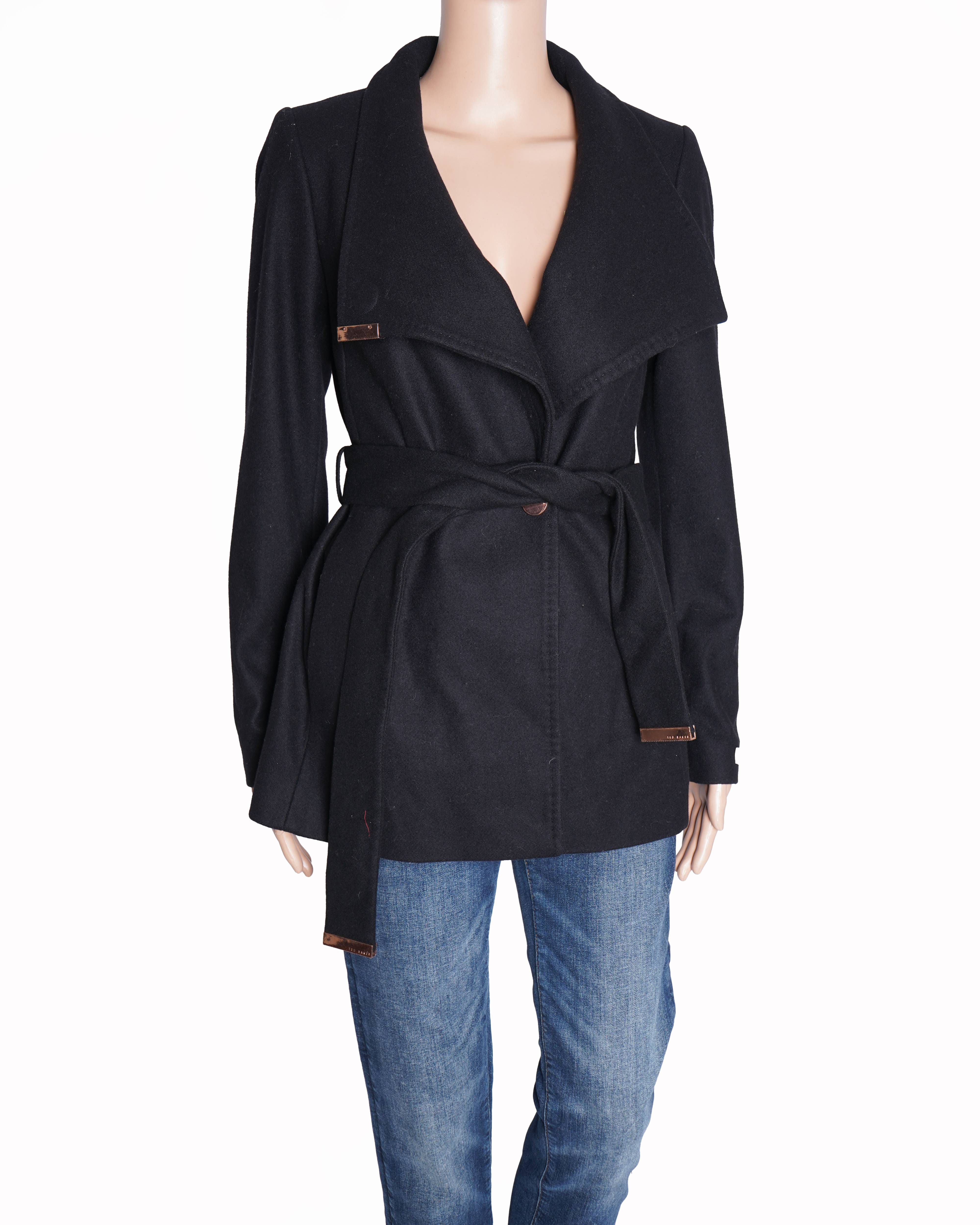 Ted baker black blazer with belt