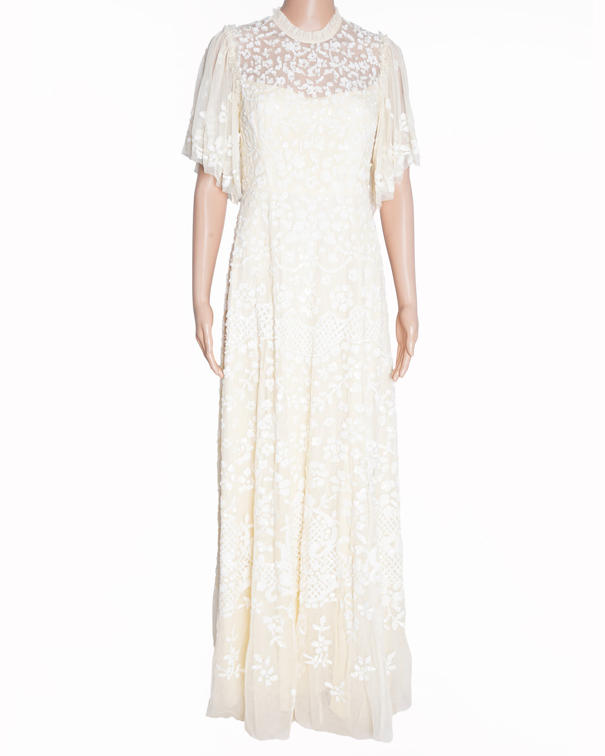 Needle & Thread Gown in beige