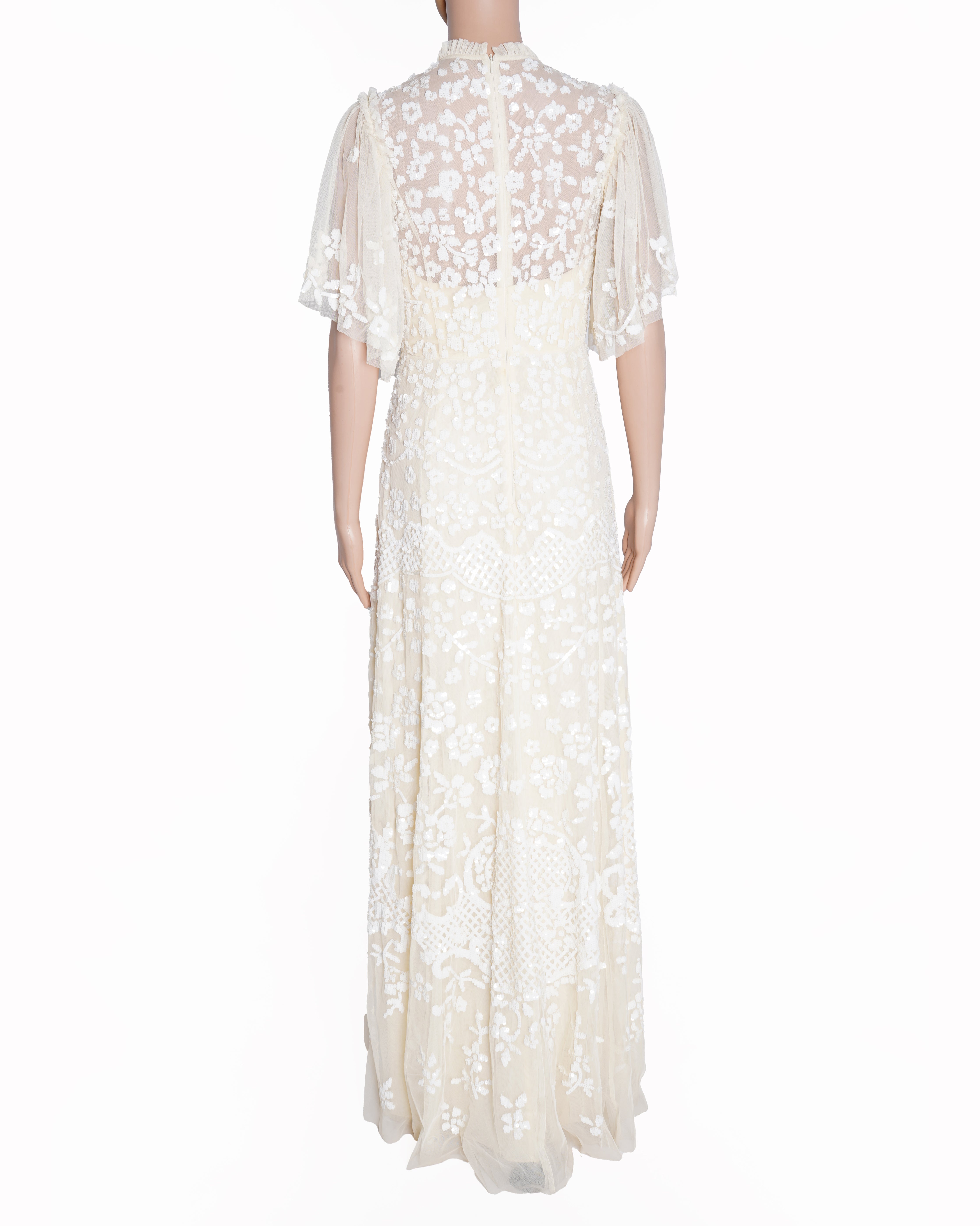 Needle & Thread Gown in beige