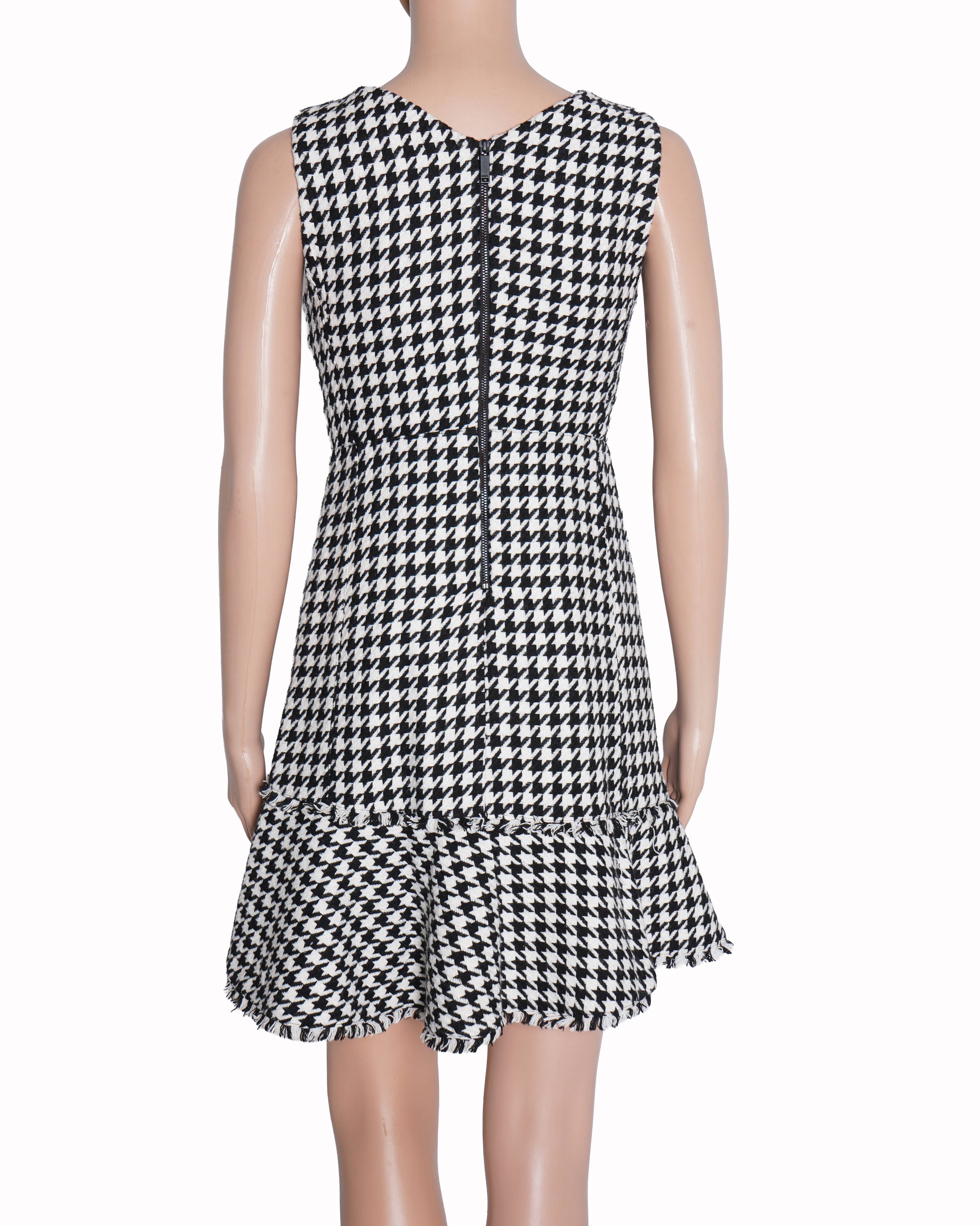 Karl Lagerfeld for Cover Story Hounsdstooth Pattern Mini Dress