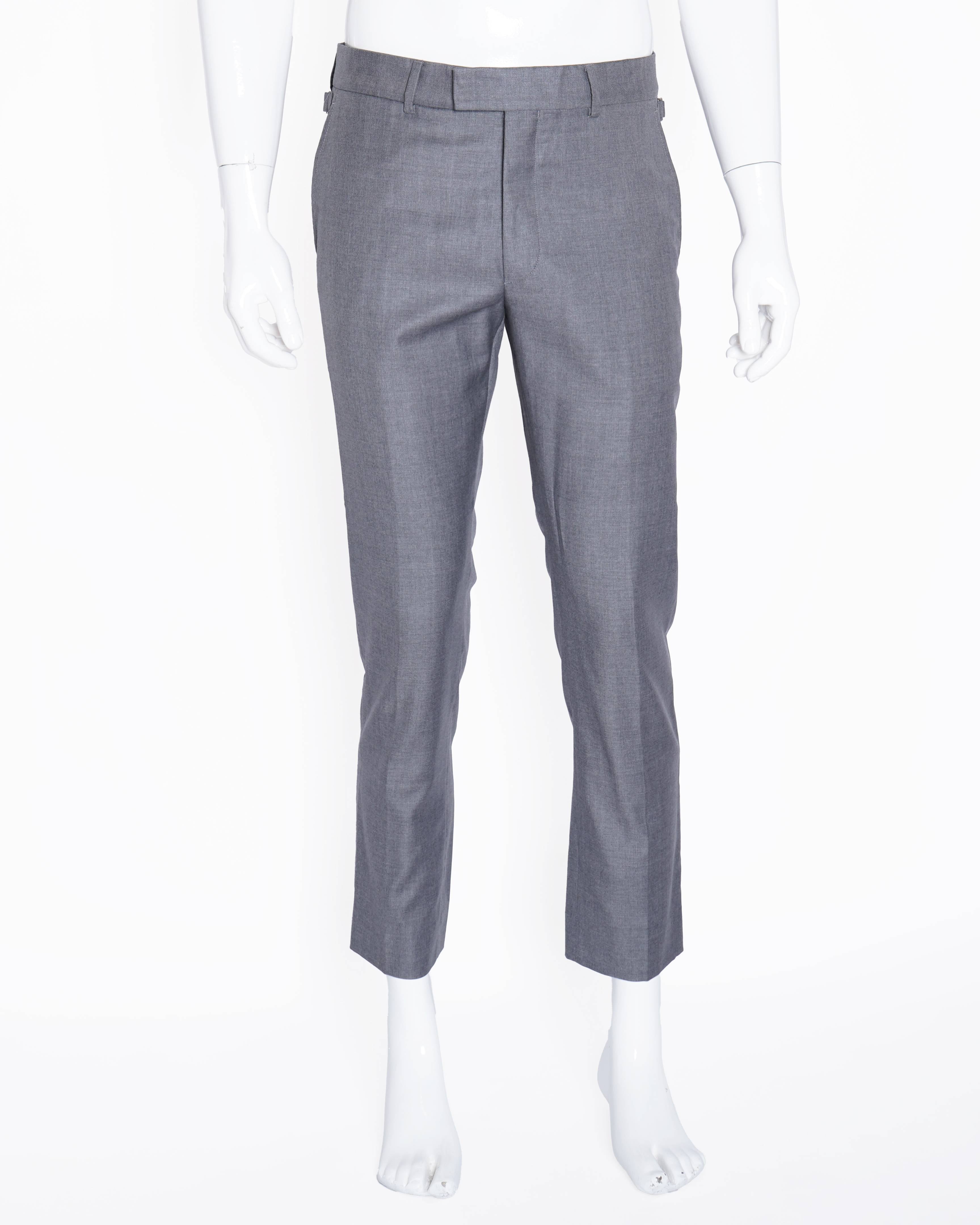 Louis Vuitton Men's Formal Pants In Grey