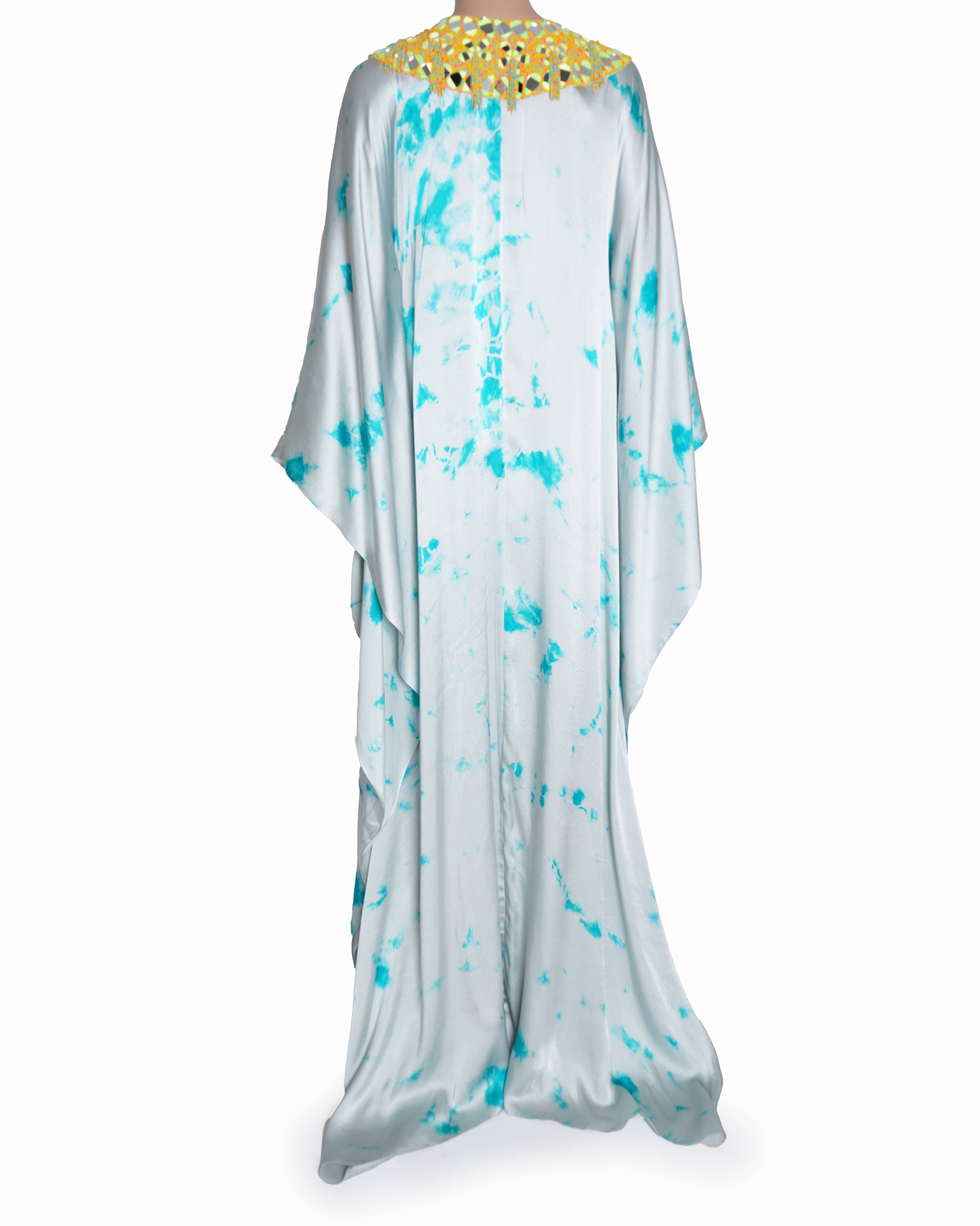 New Akanksha Gajria Dual Aqua Shaded Kaftan