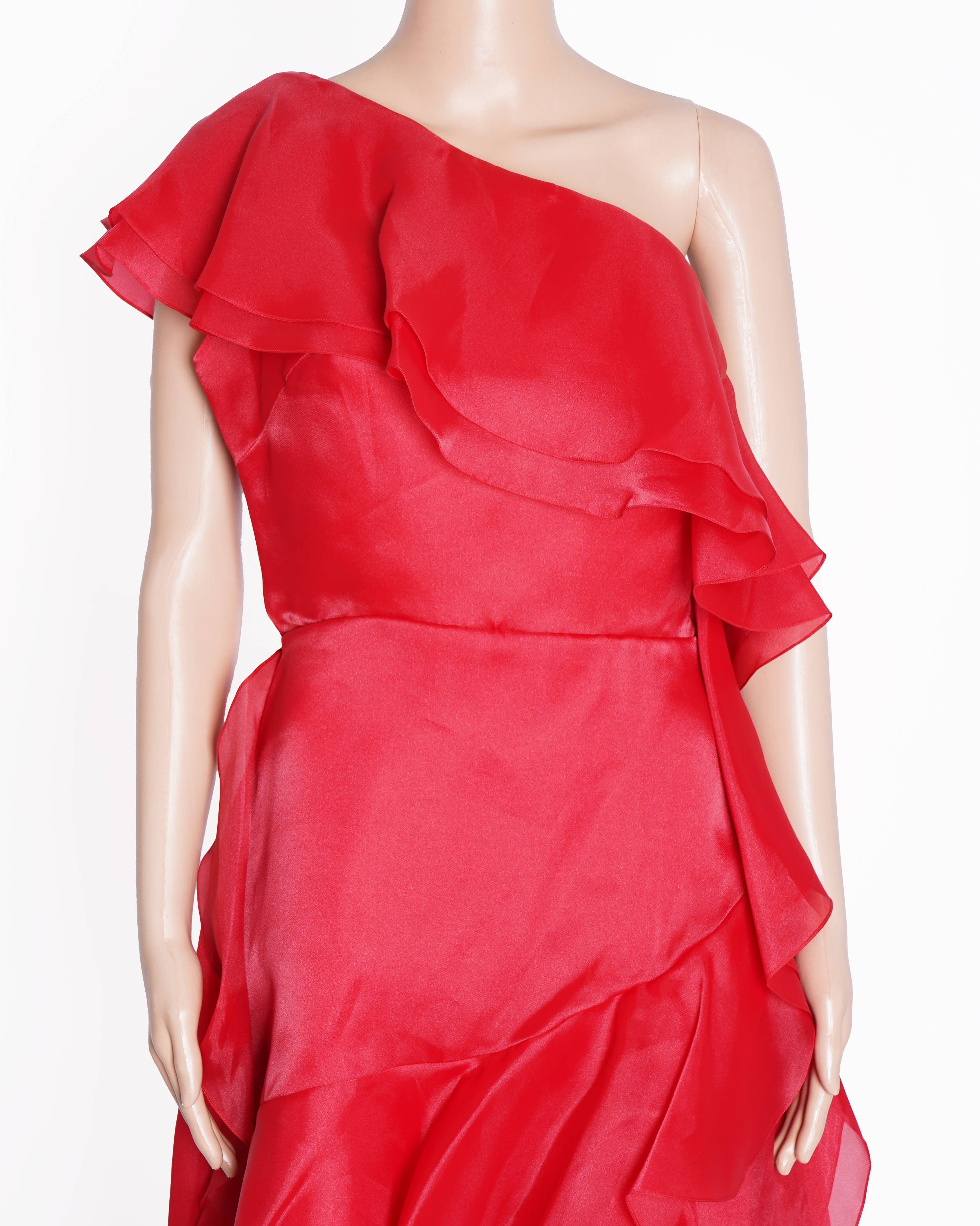 New Gauri & Nainika red ruffle dress
