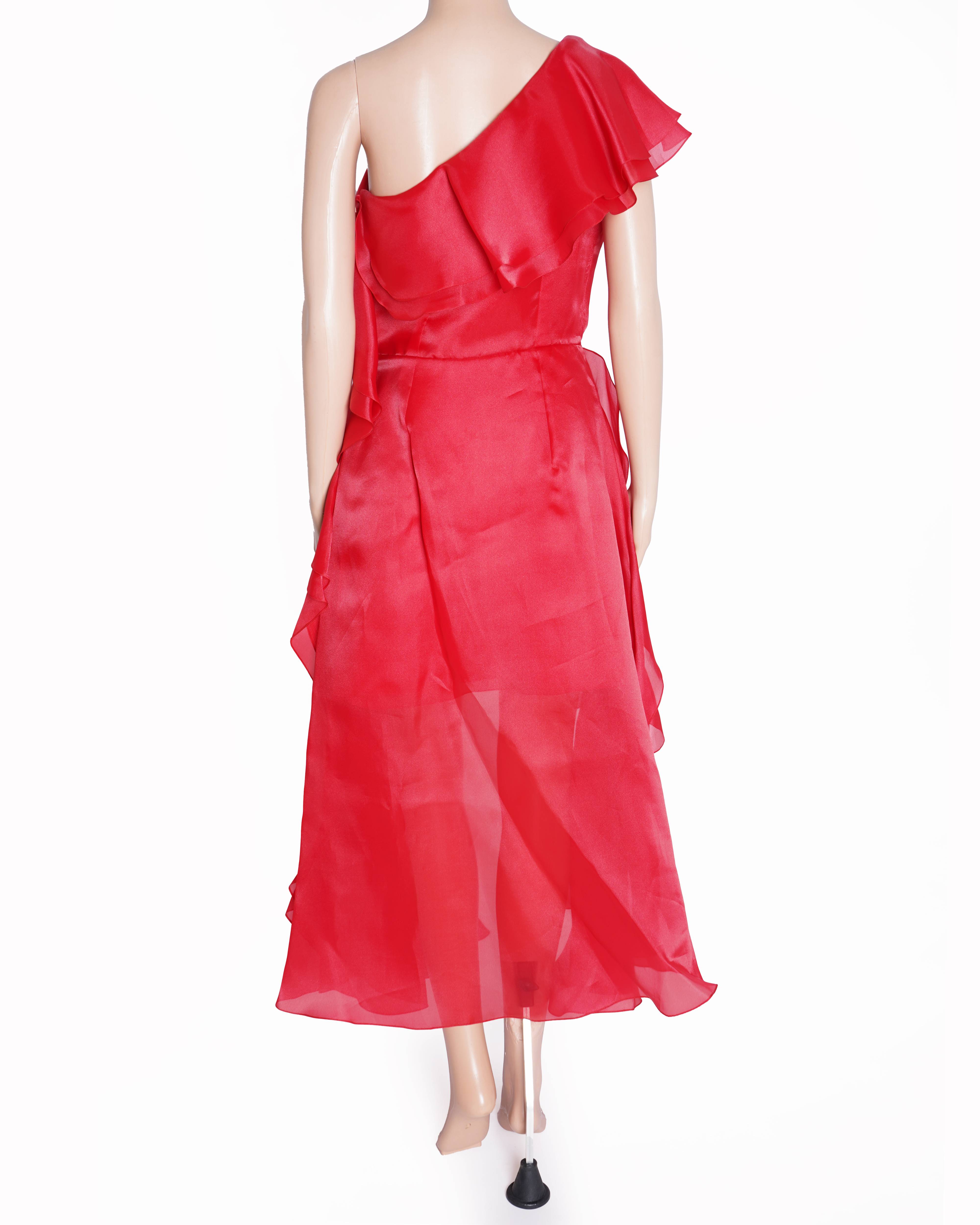 New Gauri & Nainika red ruffle dress