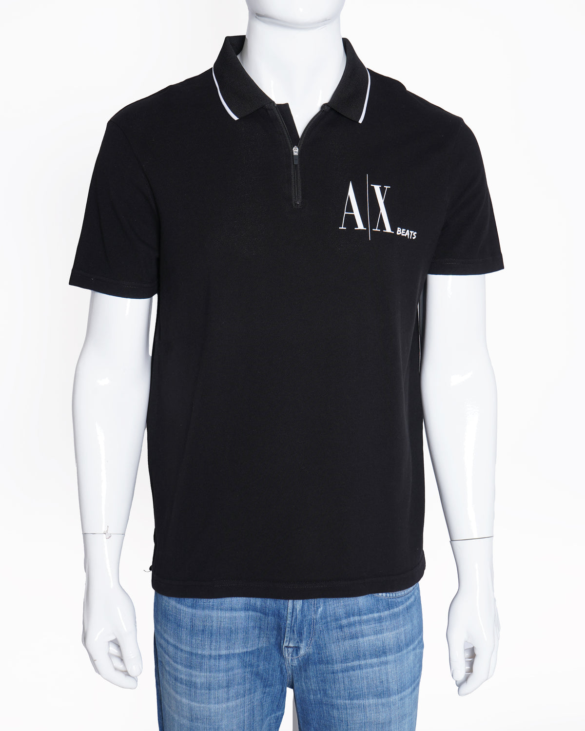Armani exchange contrast tipping regular fit polo