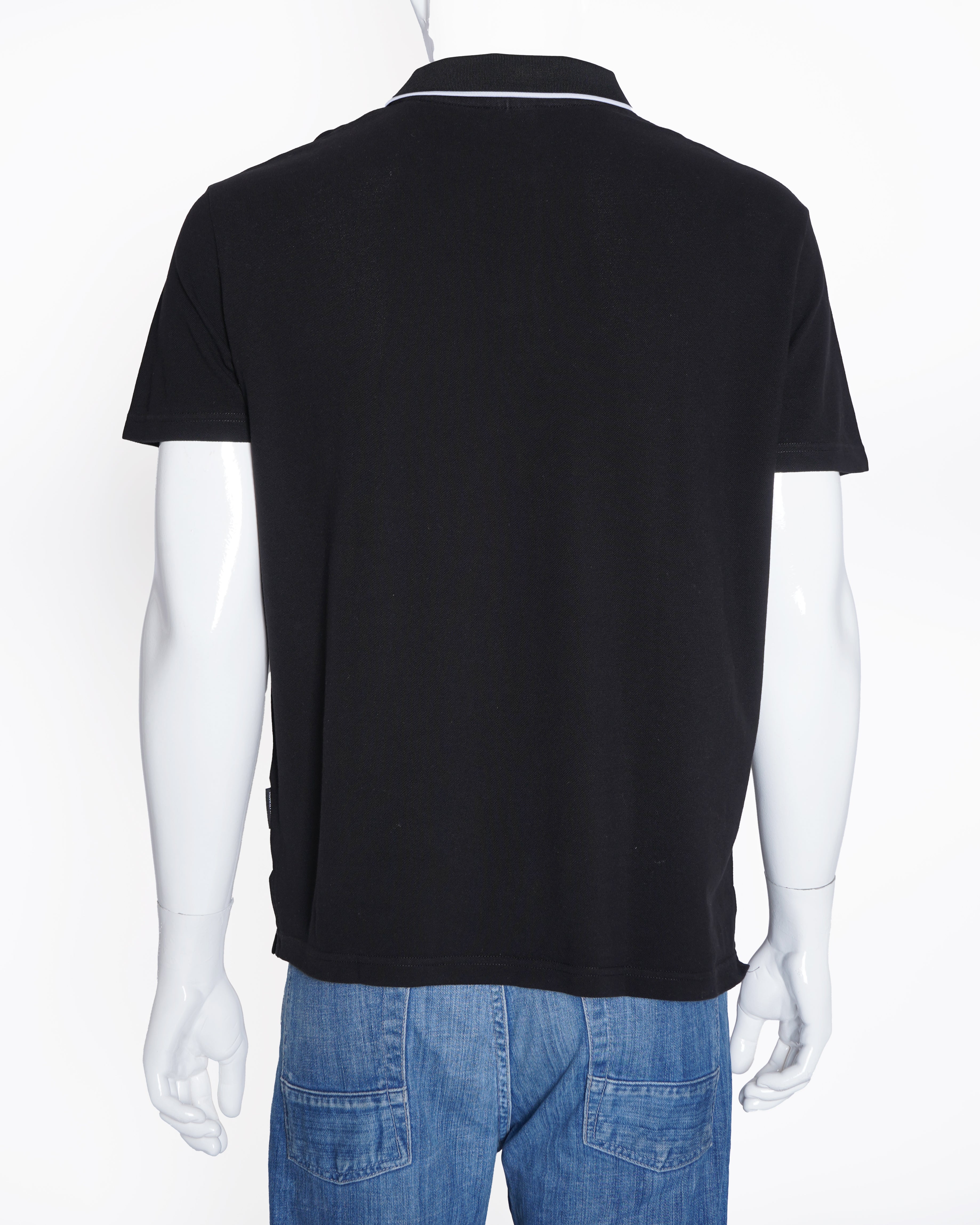 Armani exchange contrast tipping regular fit polo