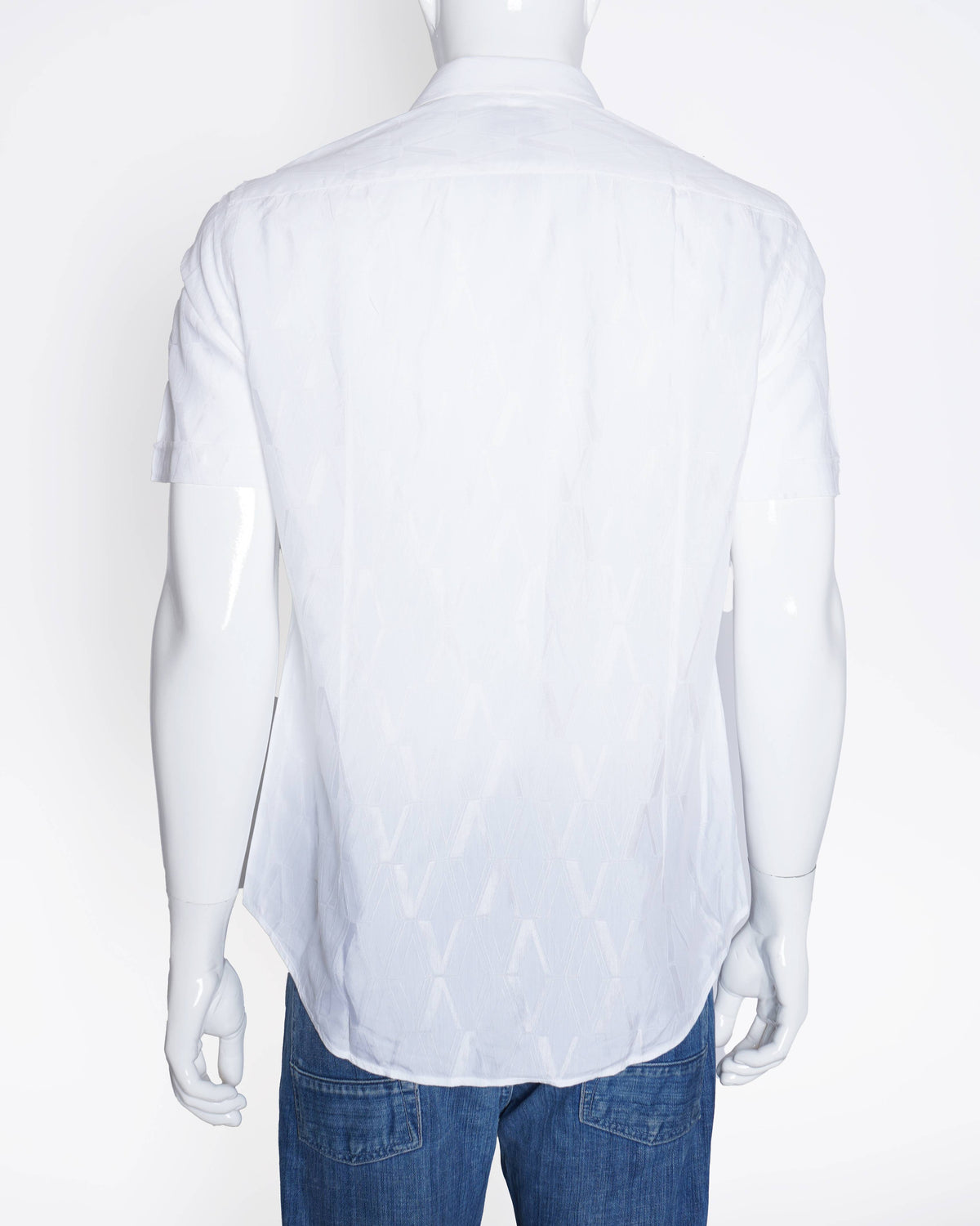 Versace
Half sleeves white shirt