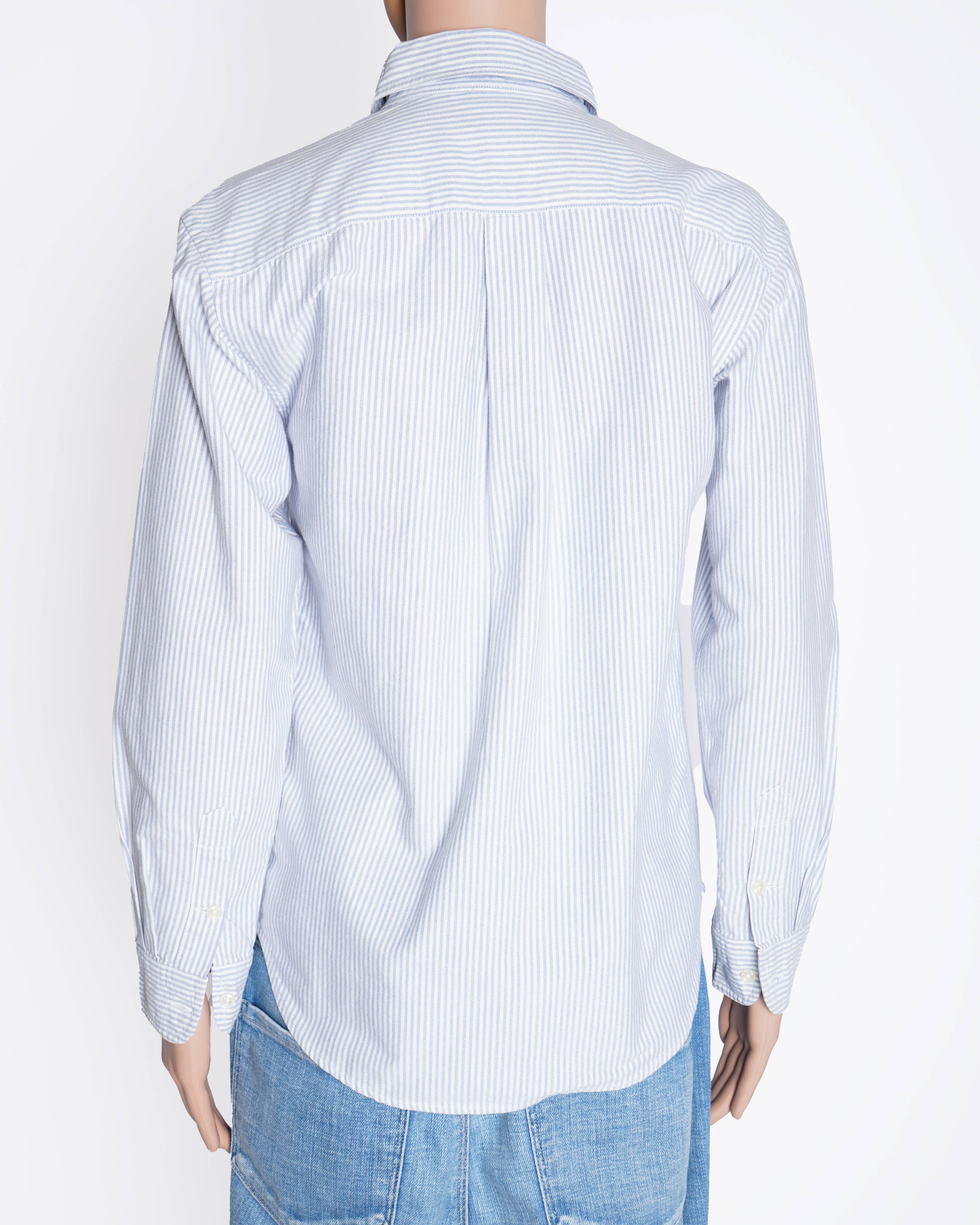 Ralph Lauren Button Down Shirt In Vertical Stripe