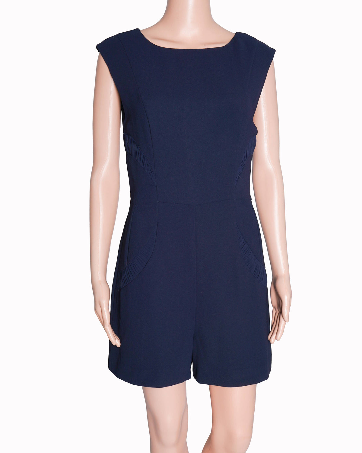 Reiss Blue Gathered Detailed Jumpsuit