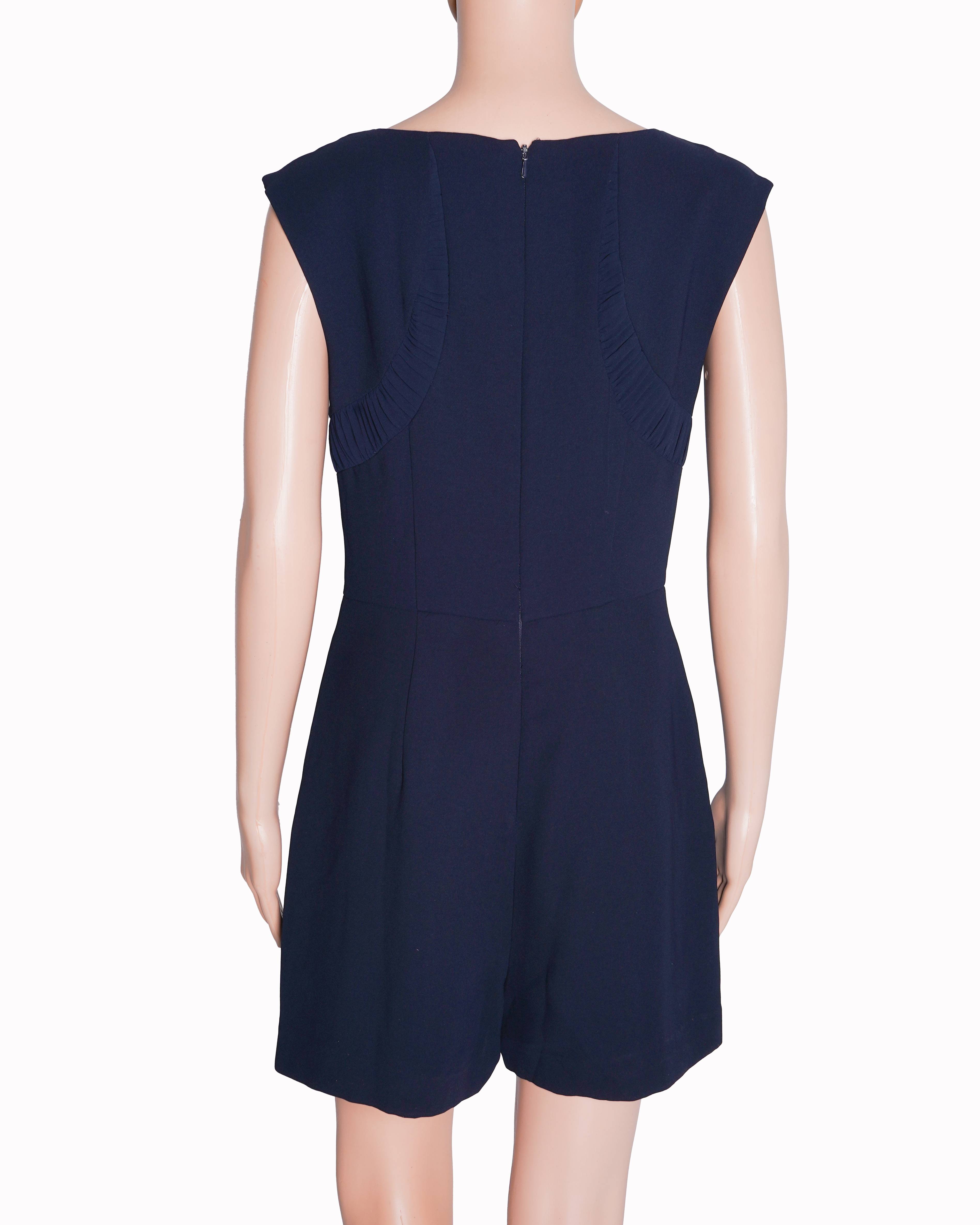 Reiss Blue Gathered Detailed Jumpsuit