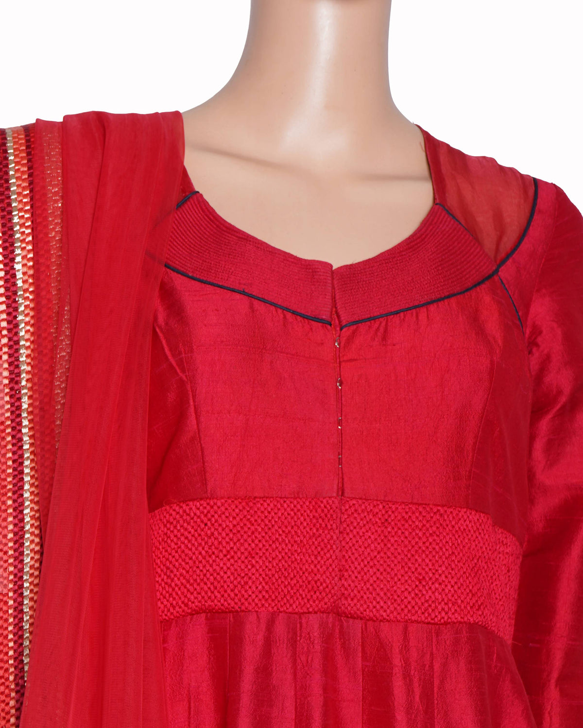 Jade red ananrkali set of 2