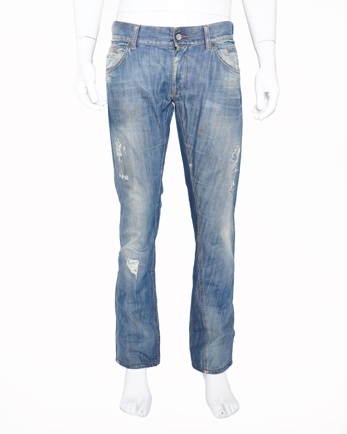 Dolce & Gabbana Distressed Jeans in Blue