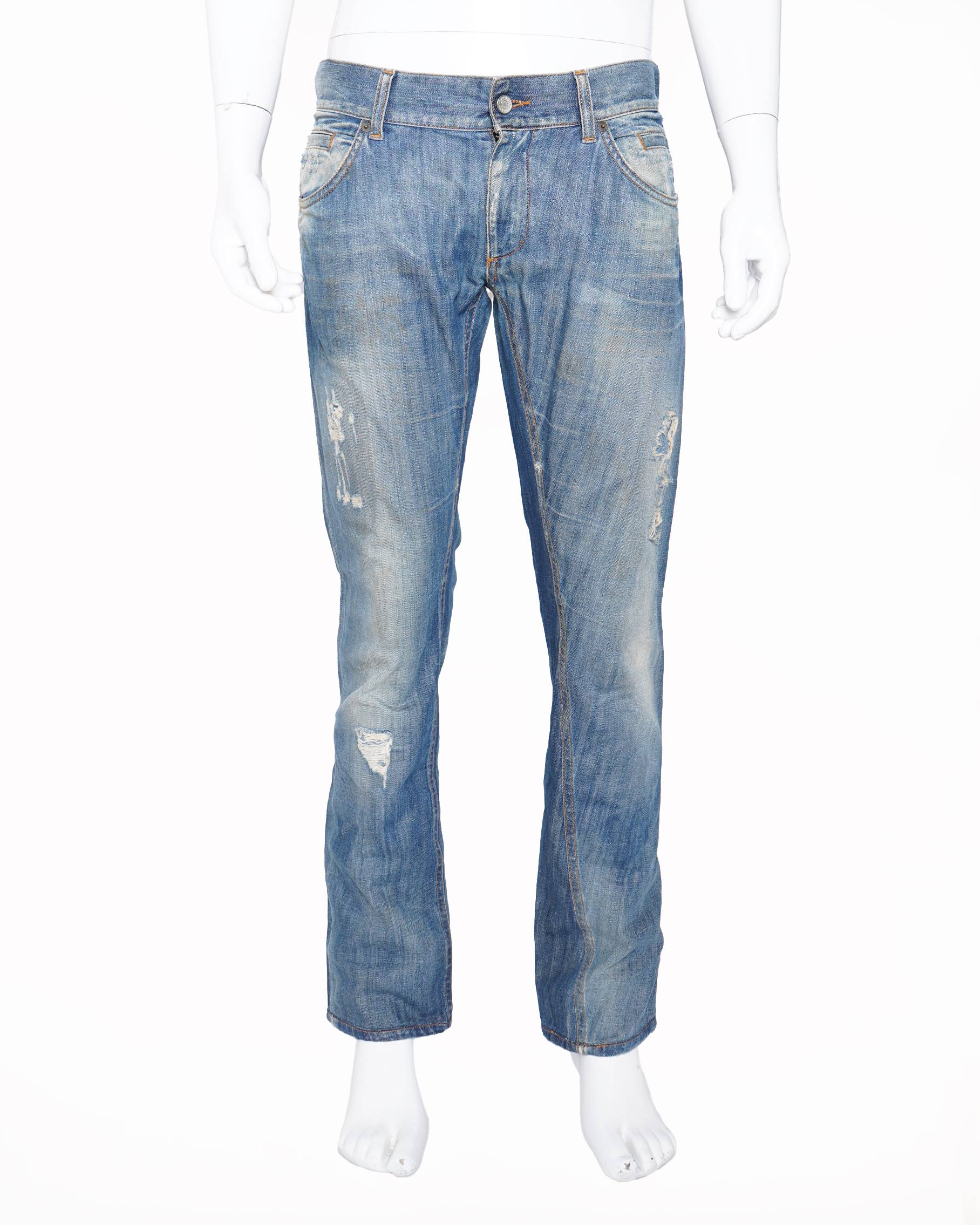Dolce & Gabbana Distressed Jeans in Blue