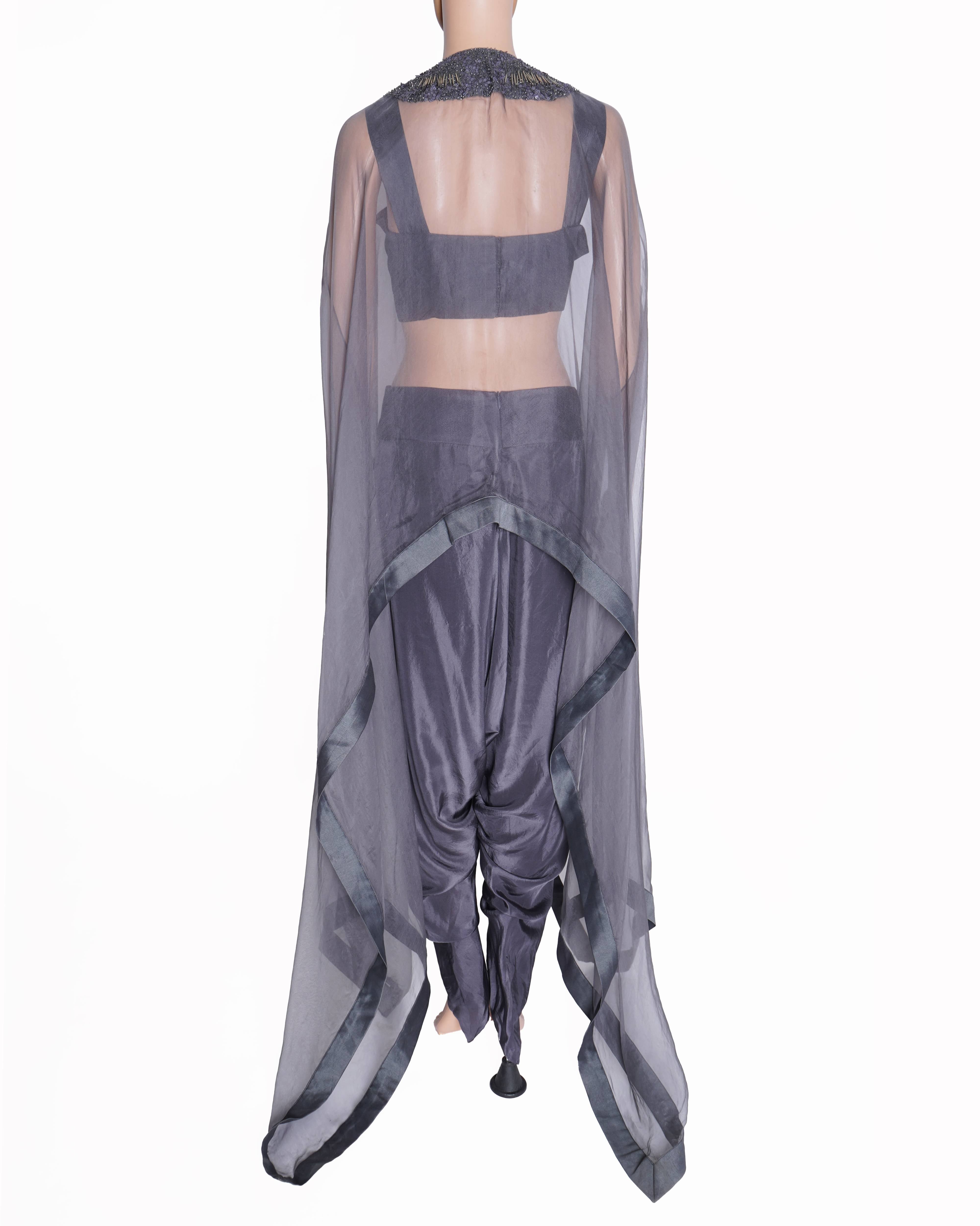 New  Maison Blu Hanging Tassel Cape Set