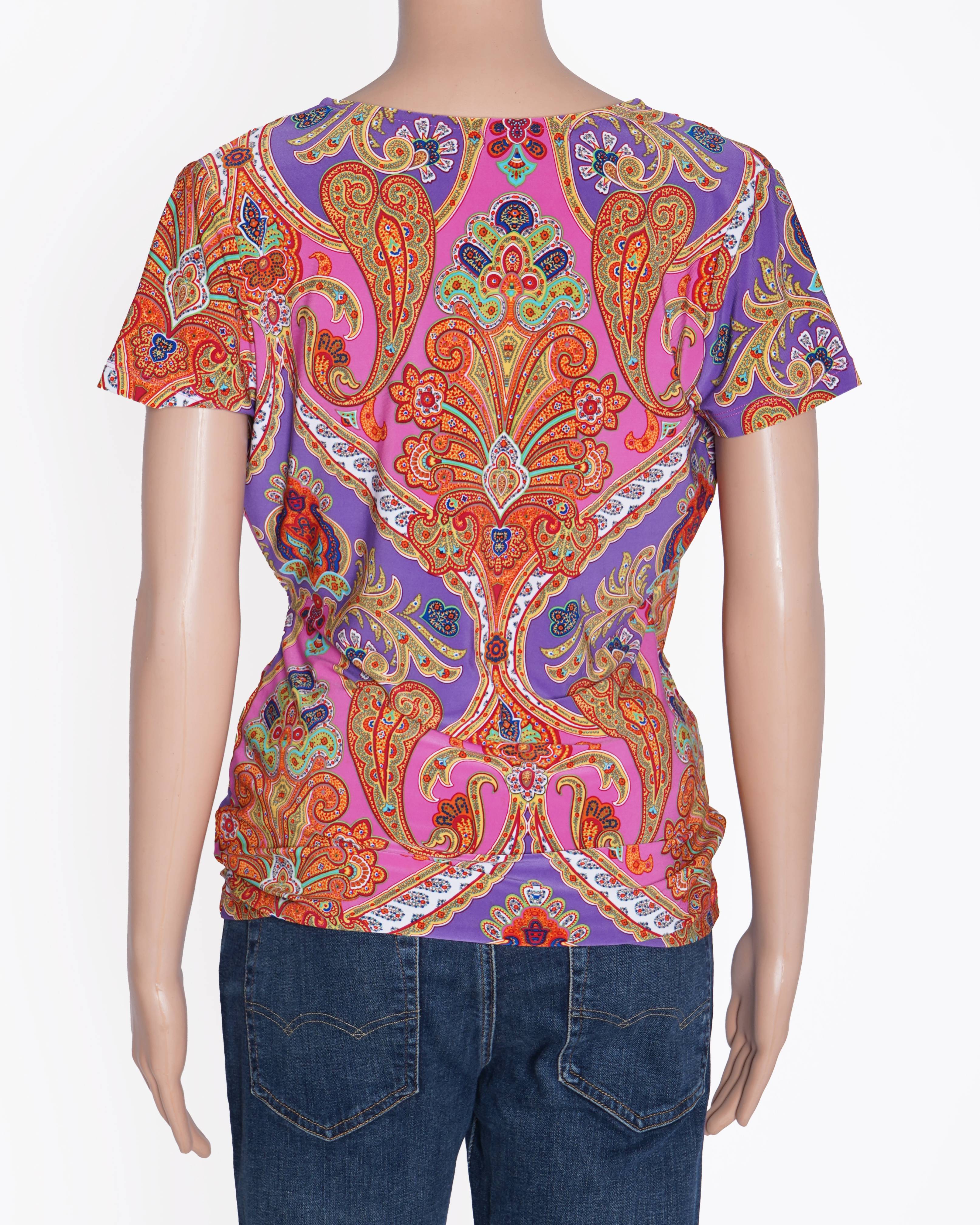 Ralph Lauren V Neck Printed Top