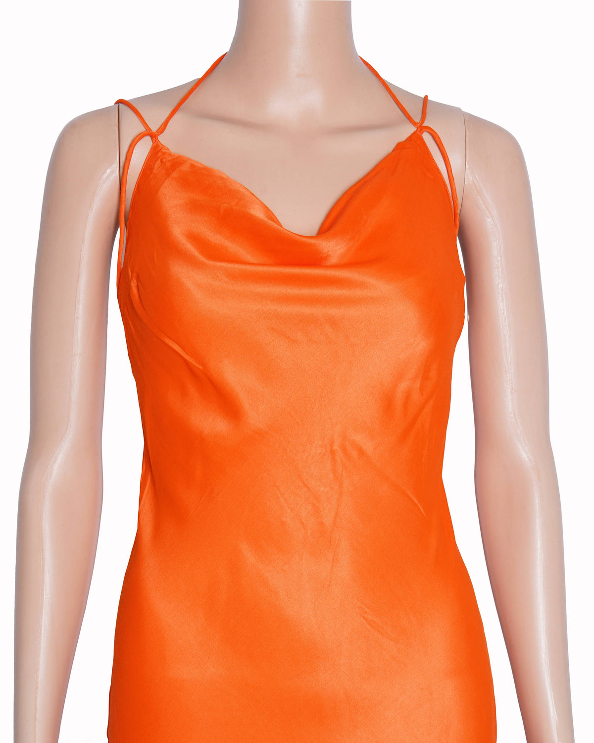 New Malie orange slip dress