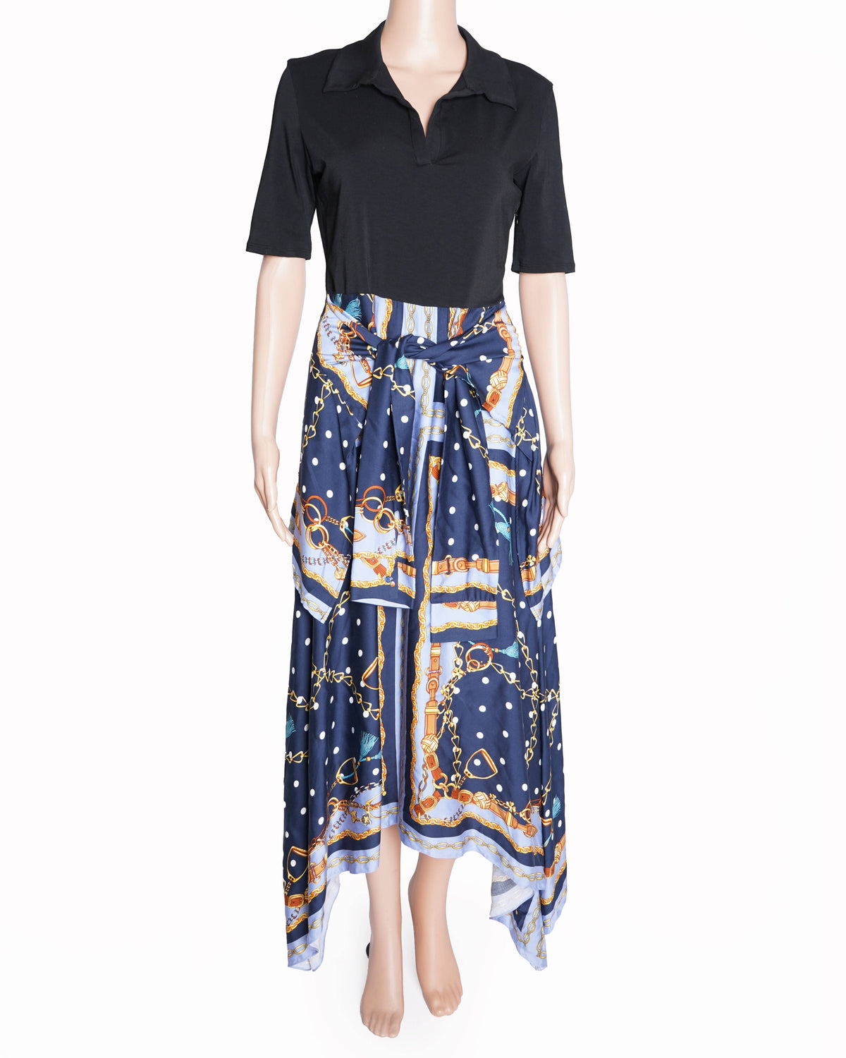 New Maje printed chain dress