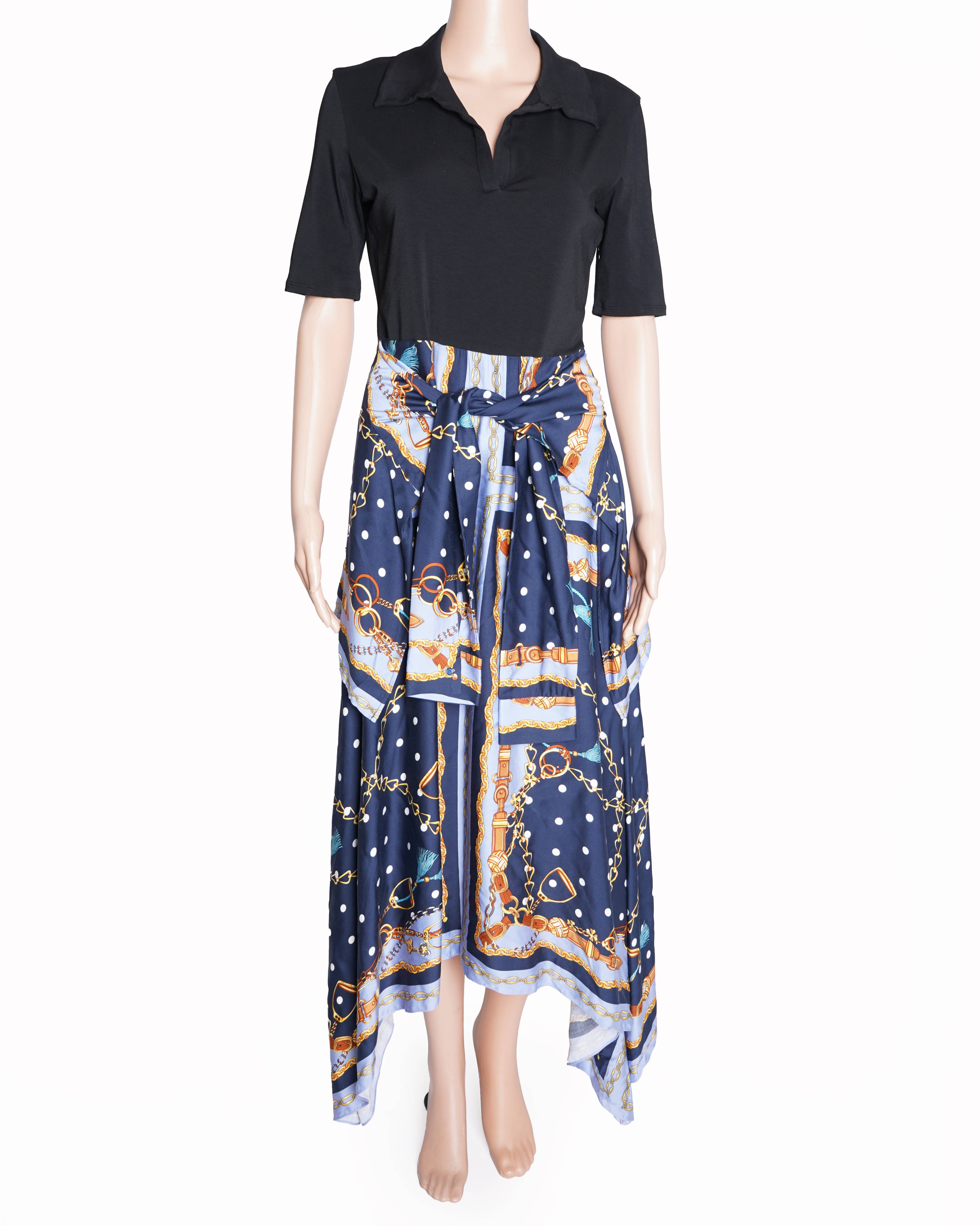 New Maje printed chain dress