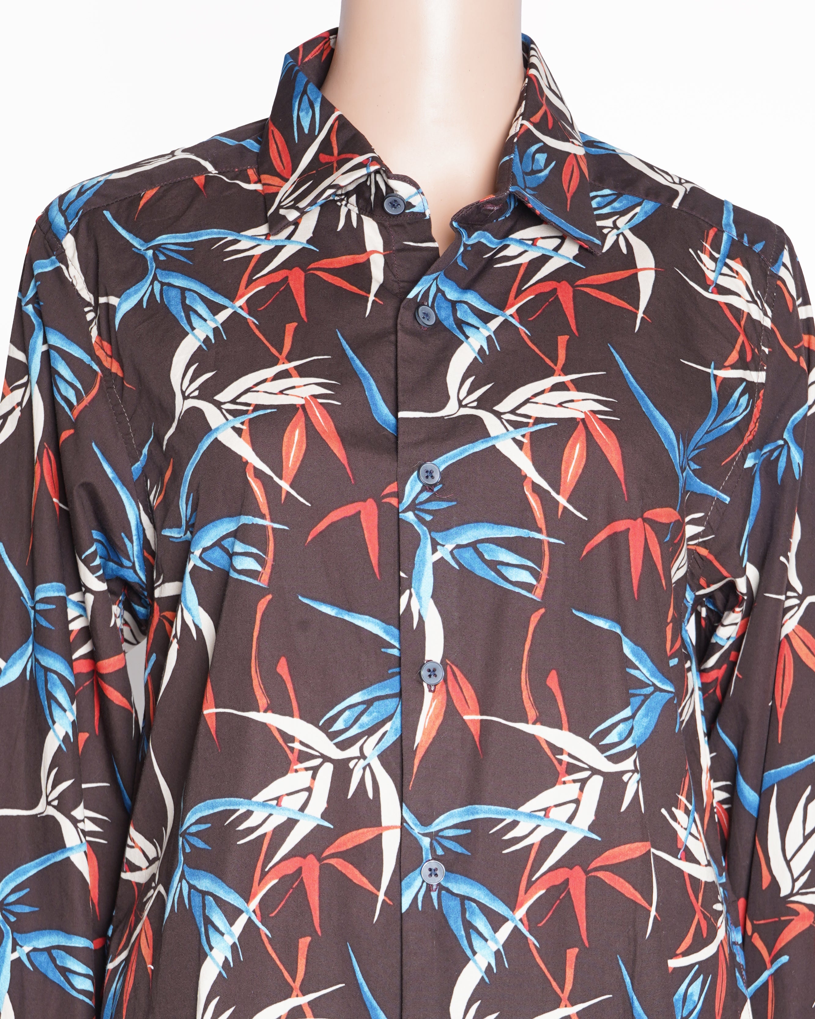Reiss slim fit abstract shirt