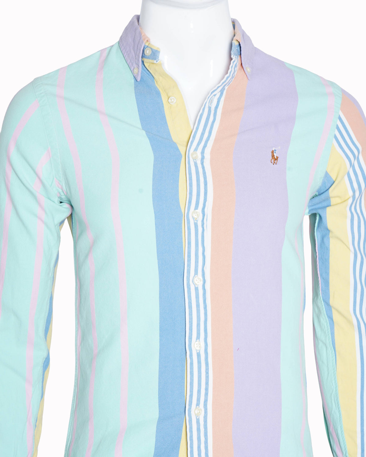 Ralph Lauren vertical multi-color striped shirt for men