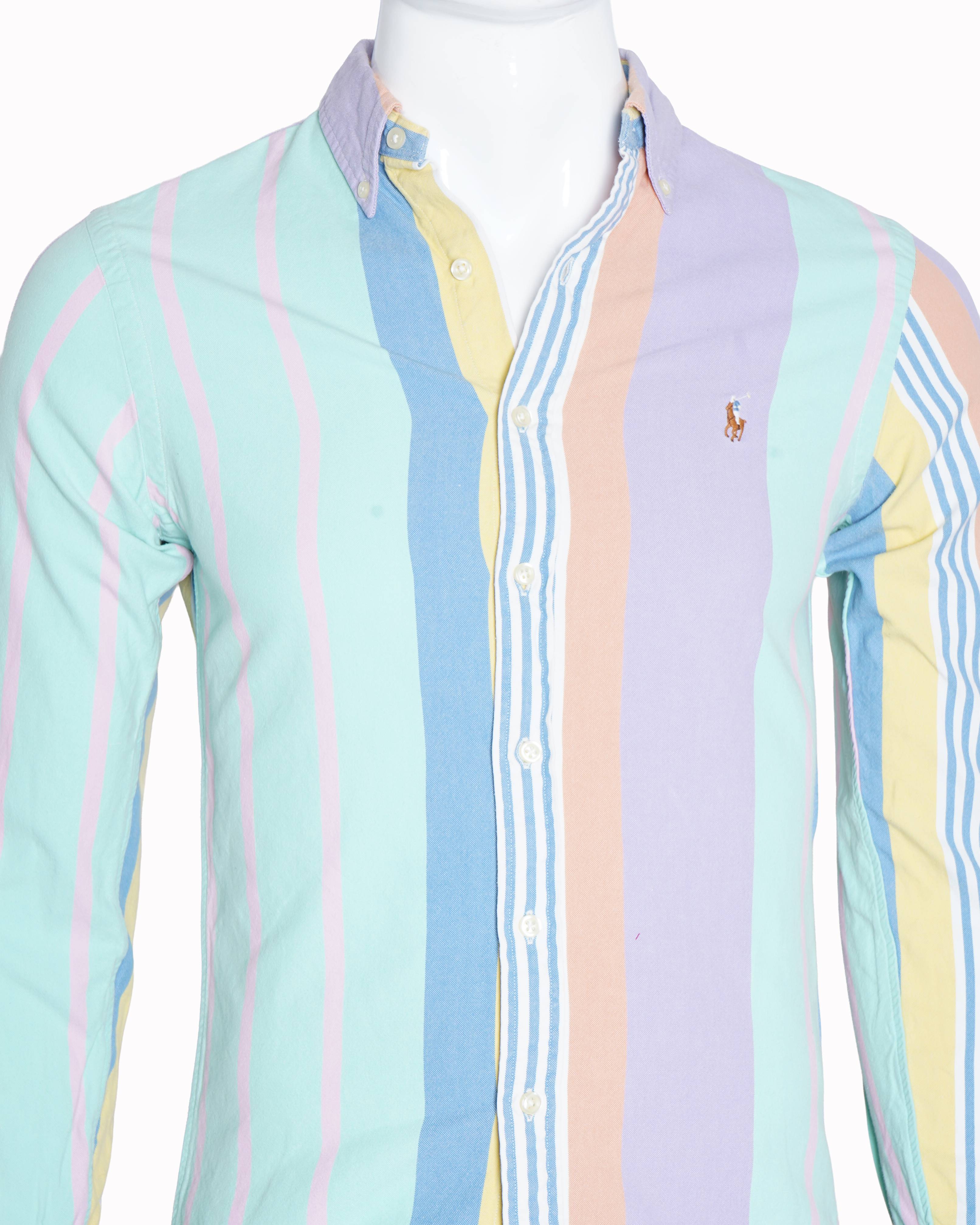 Ralph Lauren vertical multi-color striped shirt for men