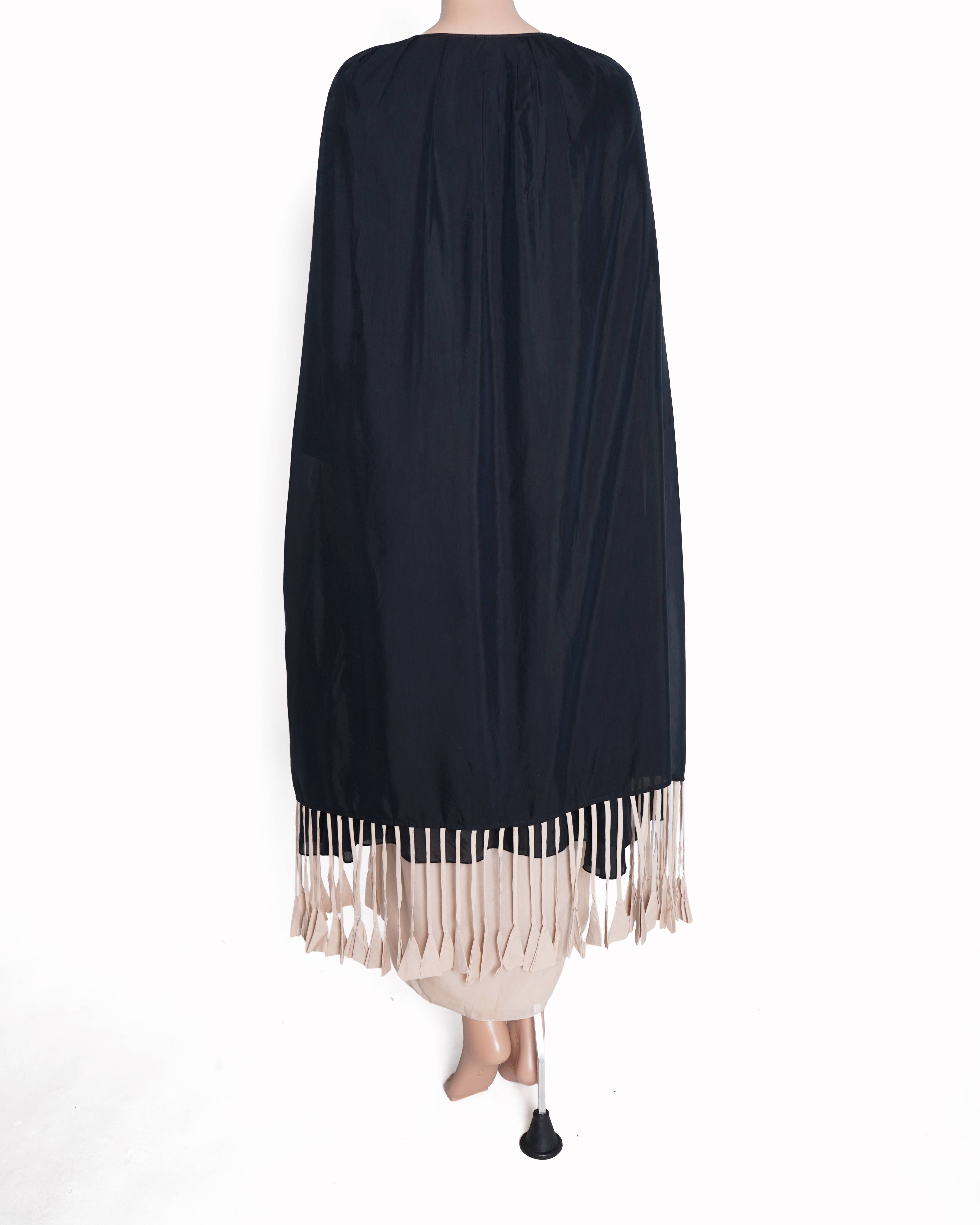 Aikeyah Black layered Dress