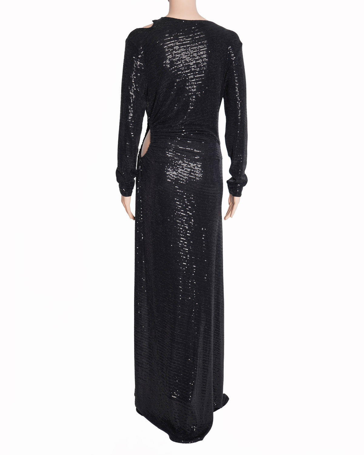 New Maje sequin cutout dress with slit