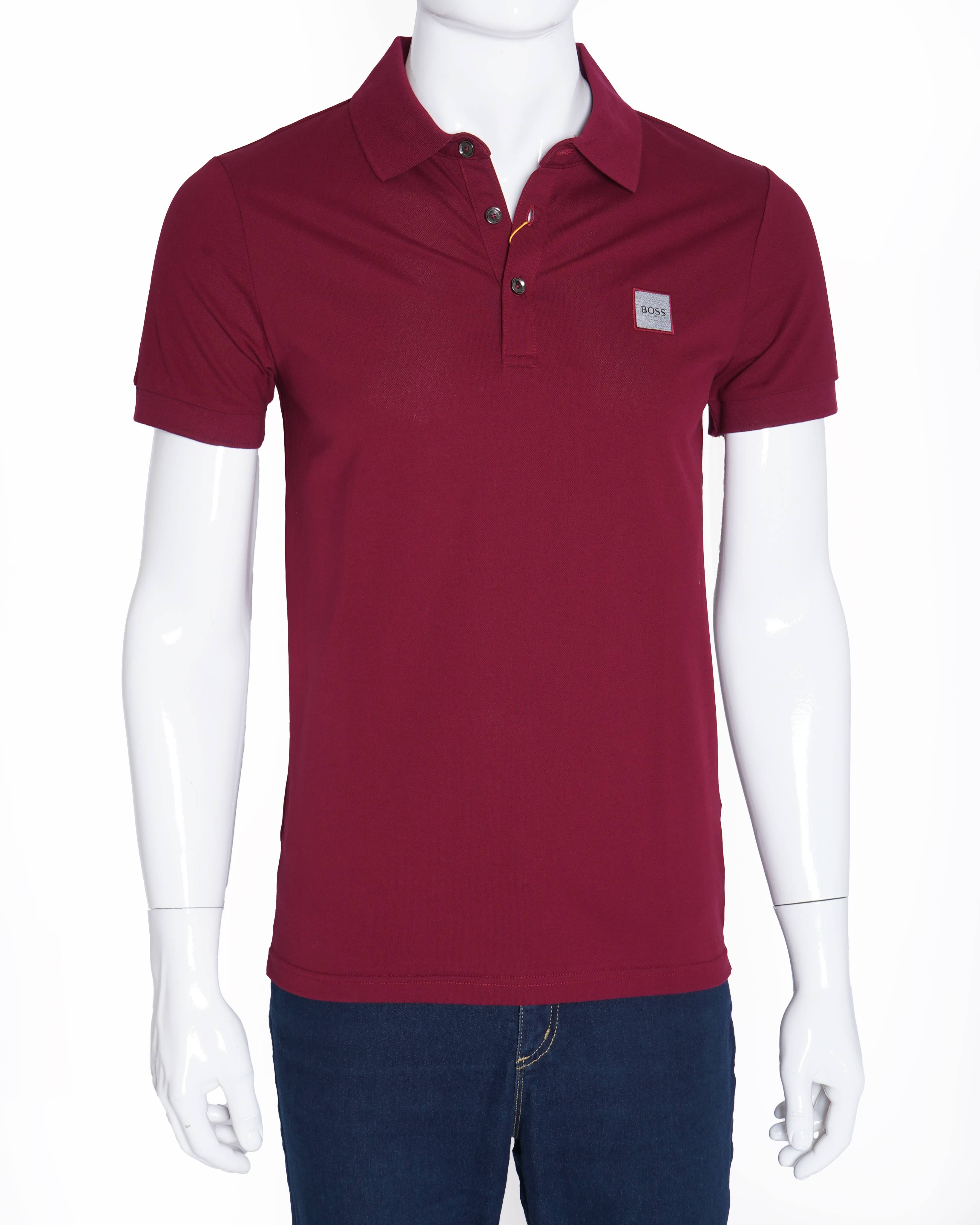 New Hugo Boss polo tshirt in maroon