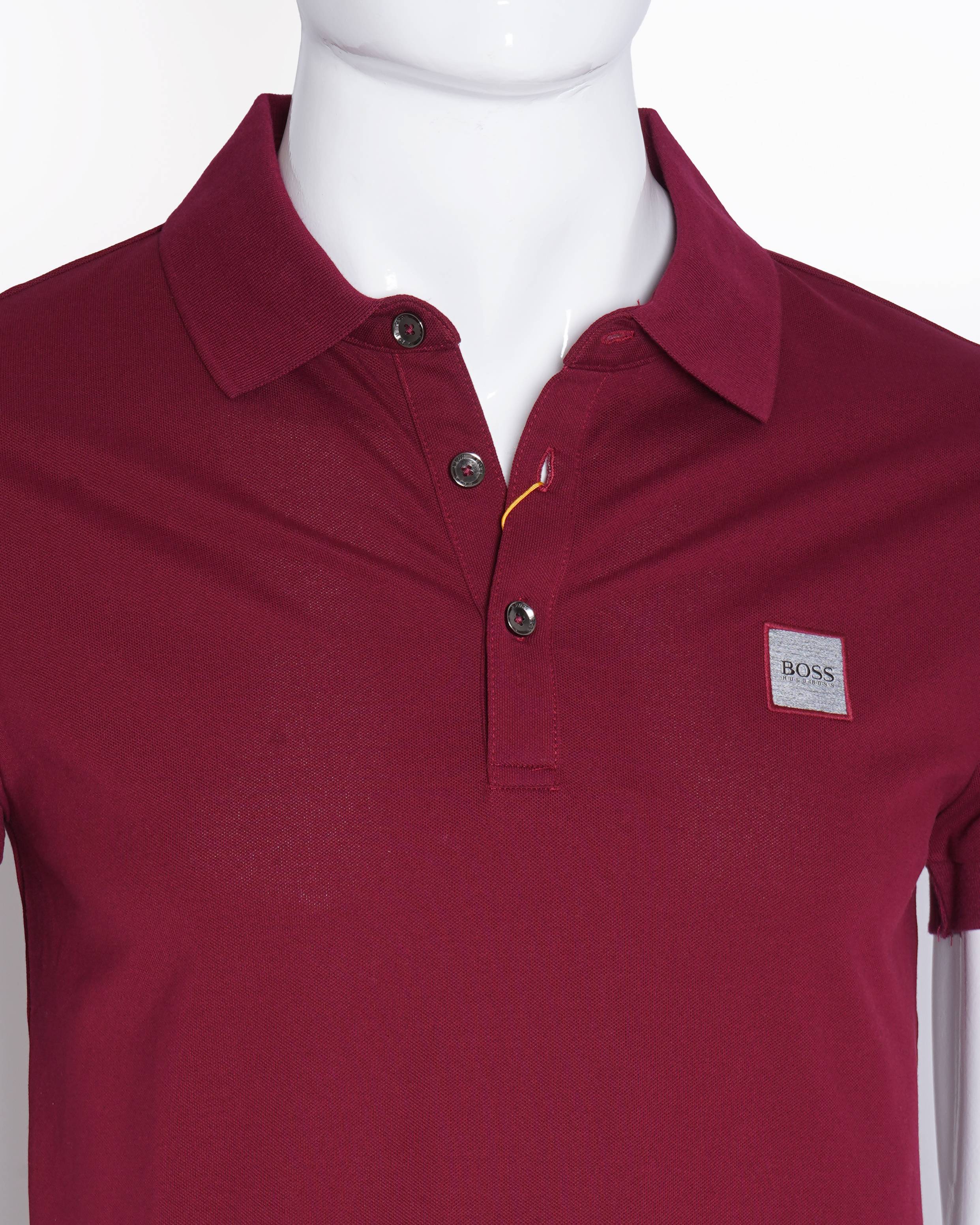 New Hugo Boss polo tshirt in maroon