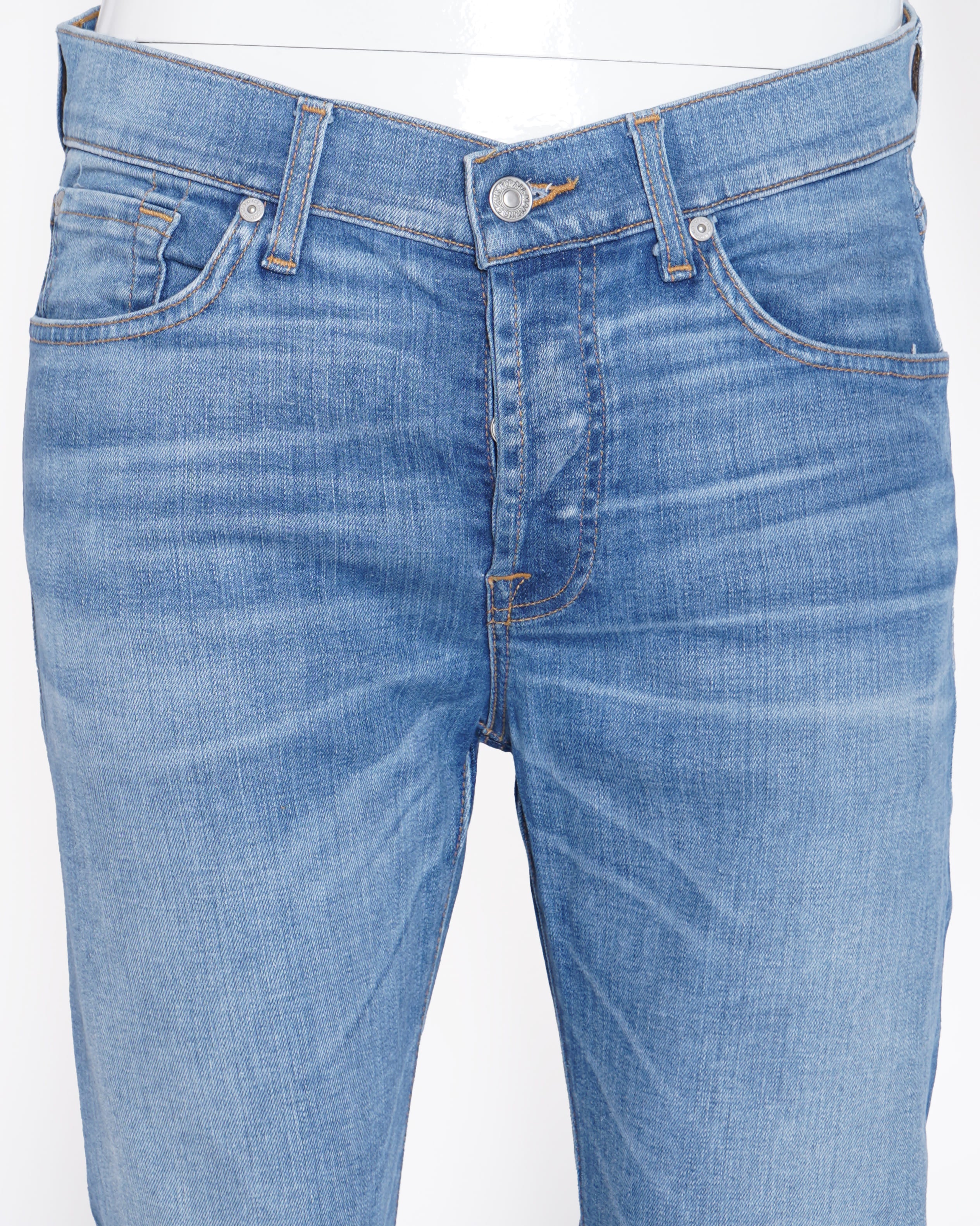 7 for all mankind blue denim for men