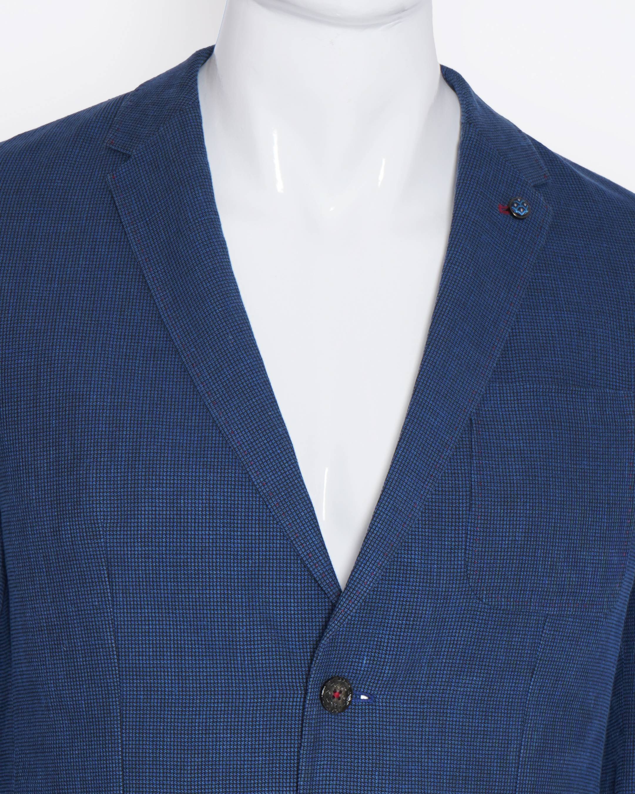 Ted baker blue jersey suit jacket